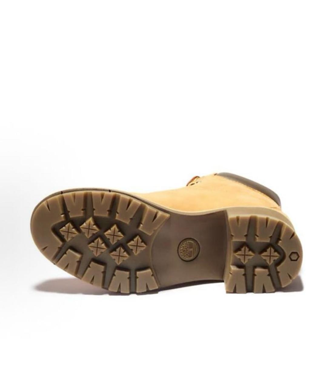 TIMBERLAND Горчичные кожаные ботинки, фото 6