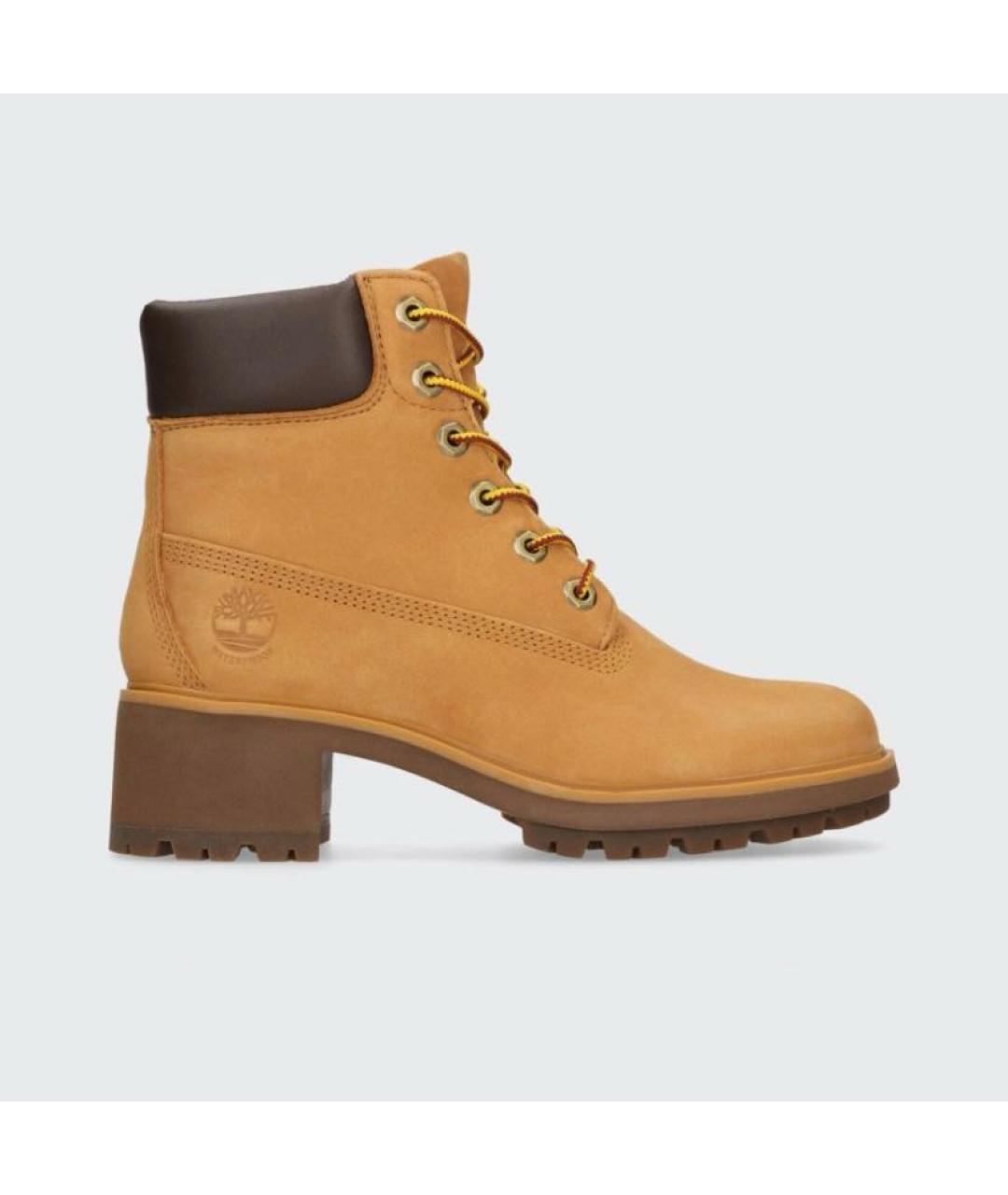 TIMBERLAND Горчичные кожаные ботинки, фото 7
