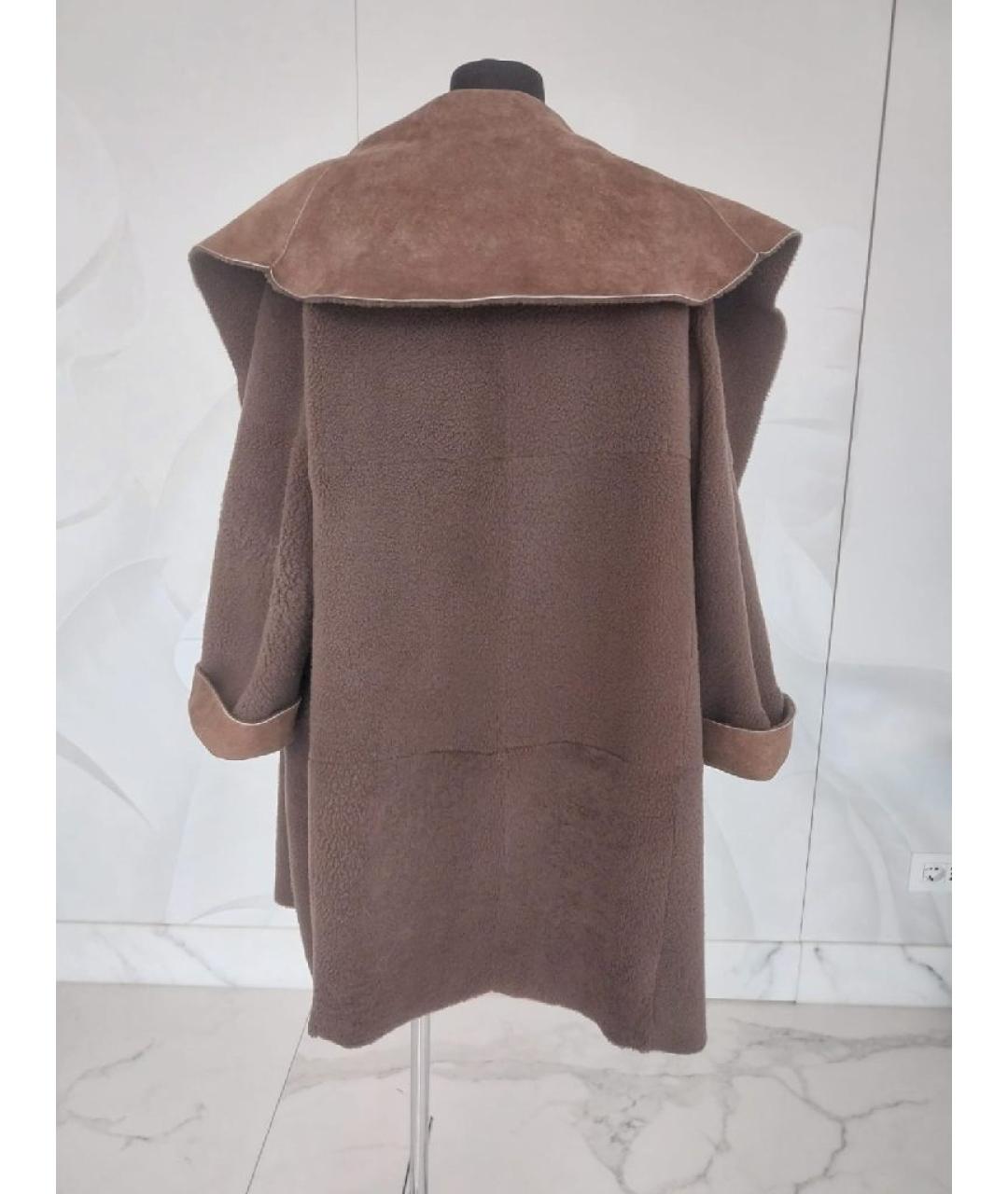 BOTTEGA VENETA Коричневая замшевая дубленка, фото 2