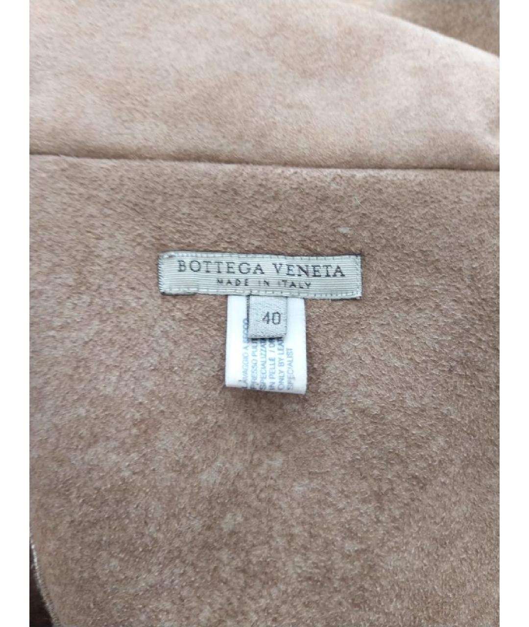 BOTTEGA VENETA Коричневая замшевая дубленка, фото 8