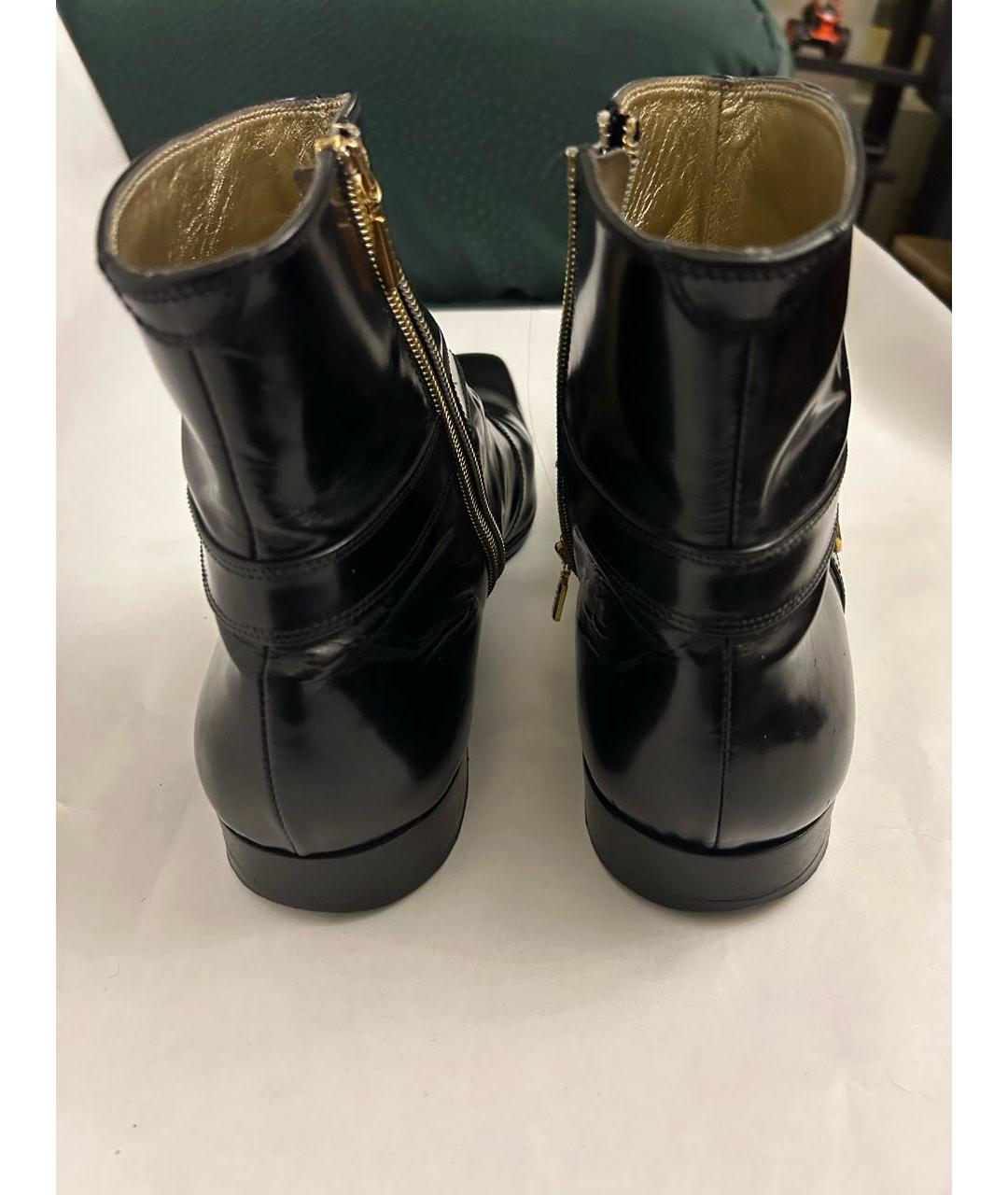 ZILLI Черные кожаные низкие ботинки, фото 3