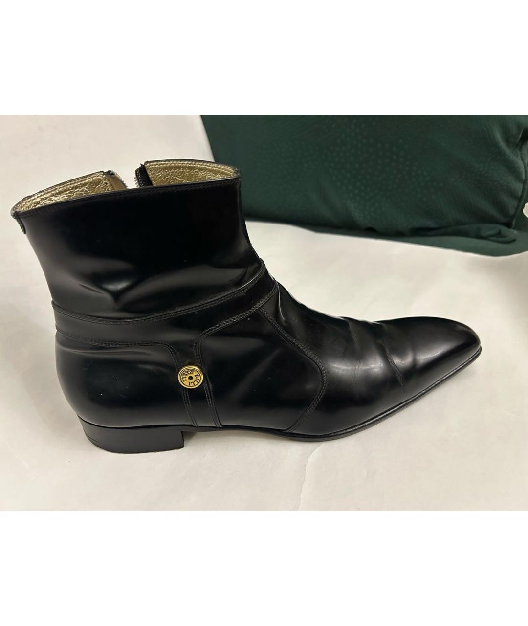 ZILLI Черные кожаные низкие ботинки, фото 8