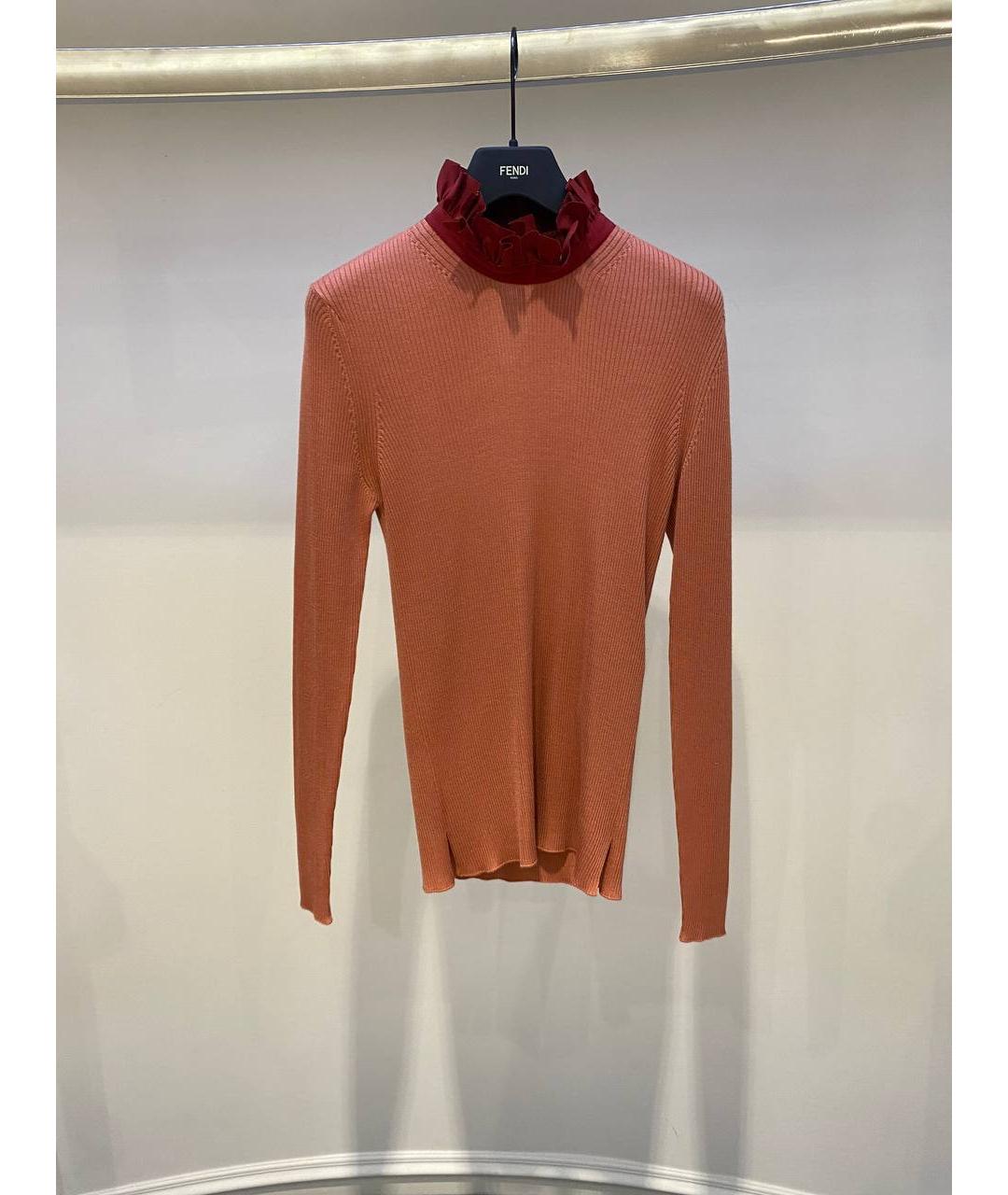 FENDI Коричневая кашемировая водолазка, фото 3
