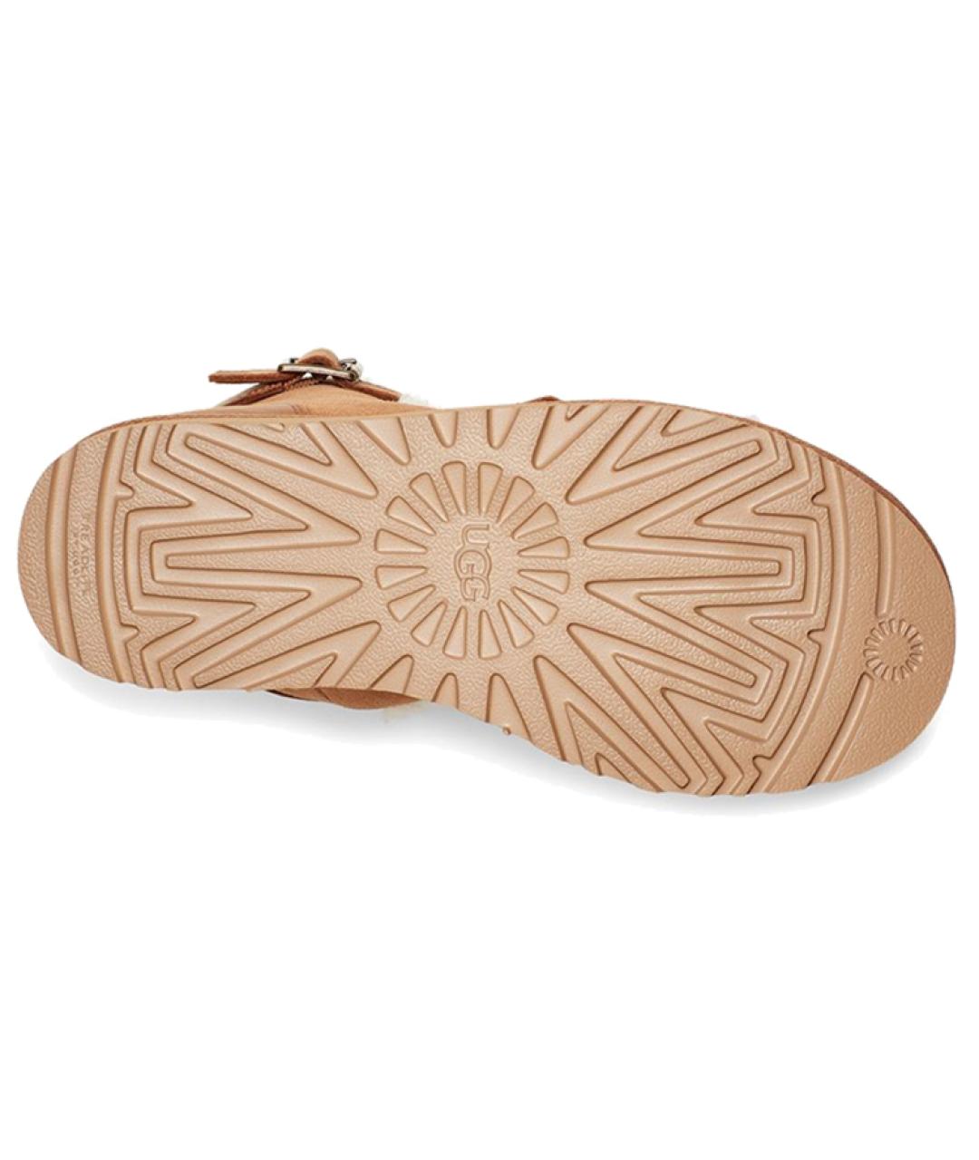 UGG AUSTRALIA Коричневые замшевые ботинки, фото 6