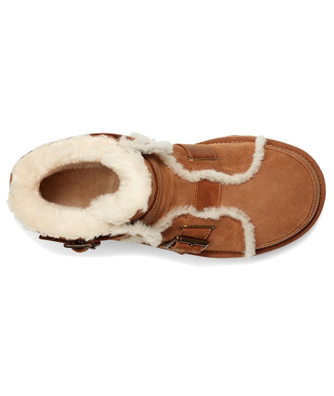 UGG AUSTRALIA Коричневые замшевые ботинки, фото 5