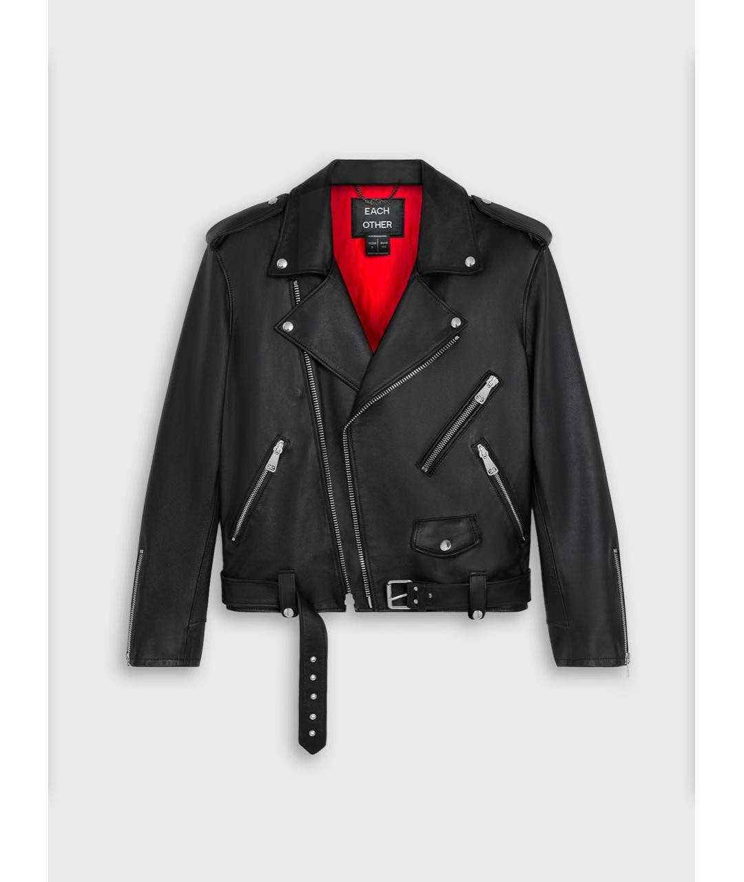 EACH X OTHER Черная кожаная куртка, фото 6