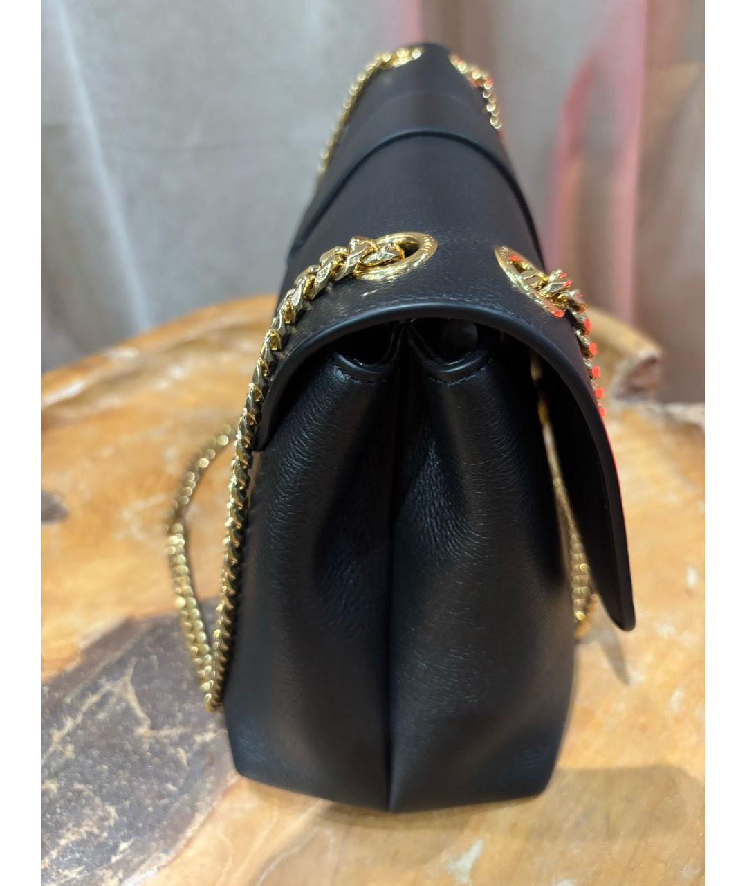 CELINE Черная кожаная сумка через плечо, фото 5