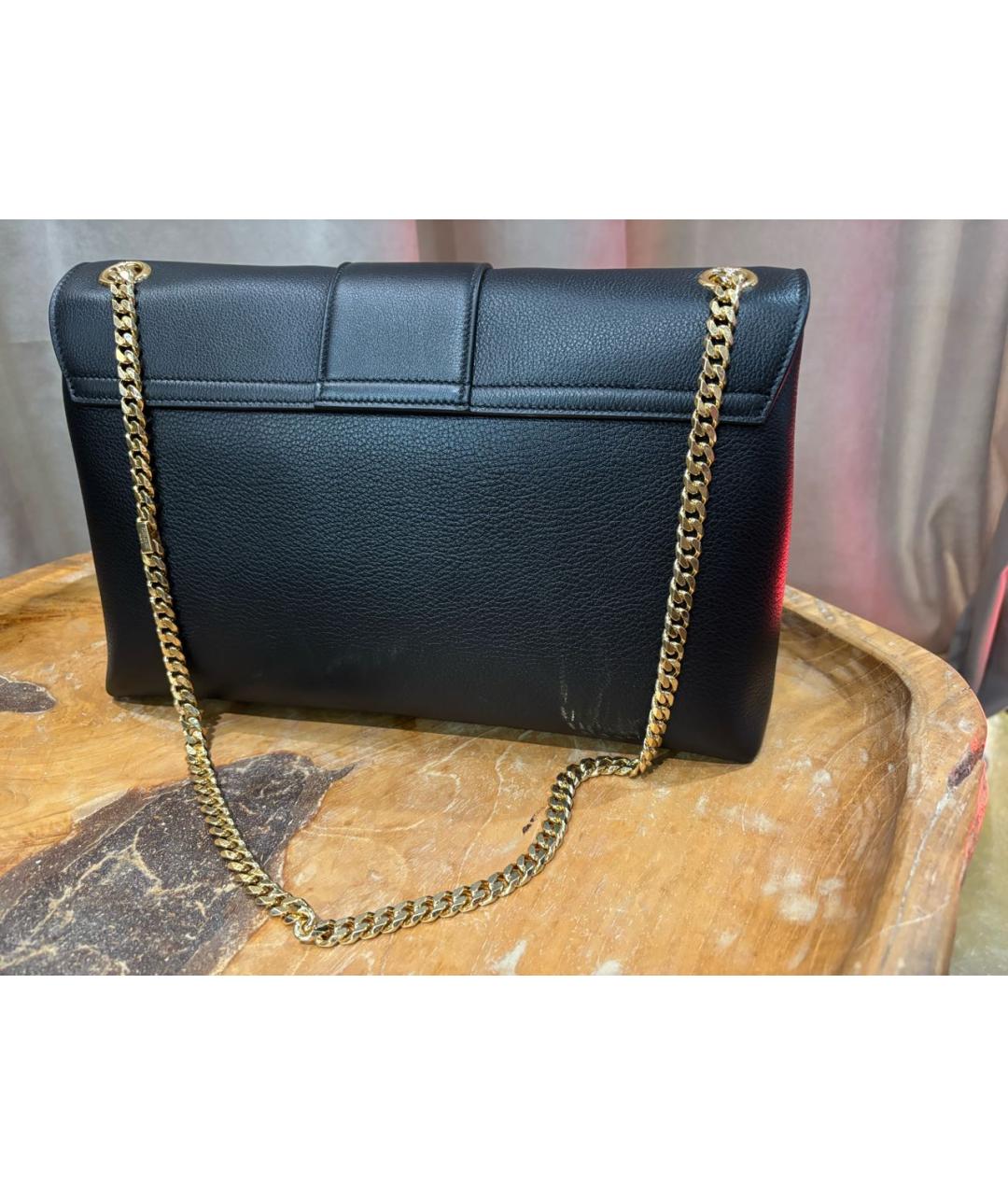 CELINE Черная кожаная сумка через плечо, фото 3