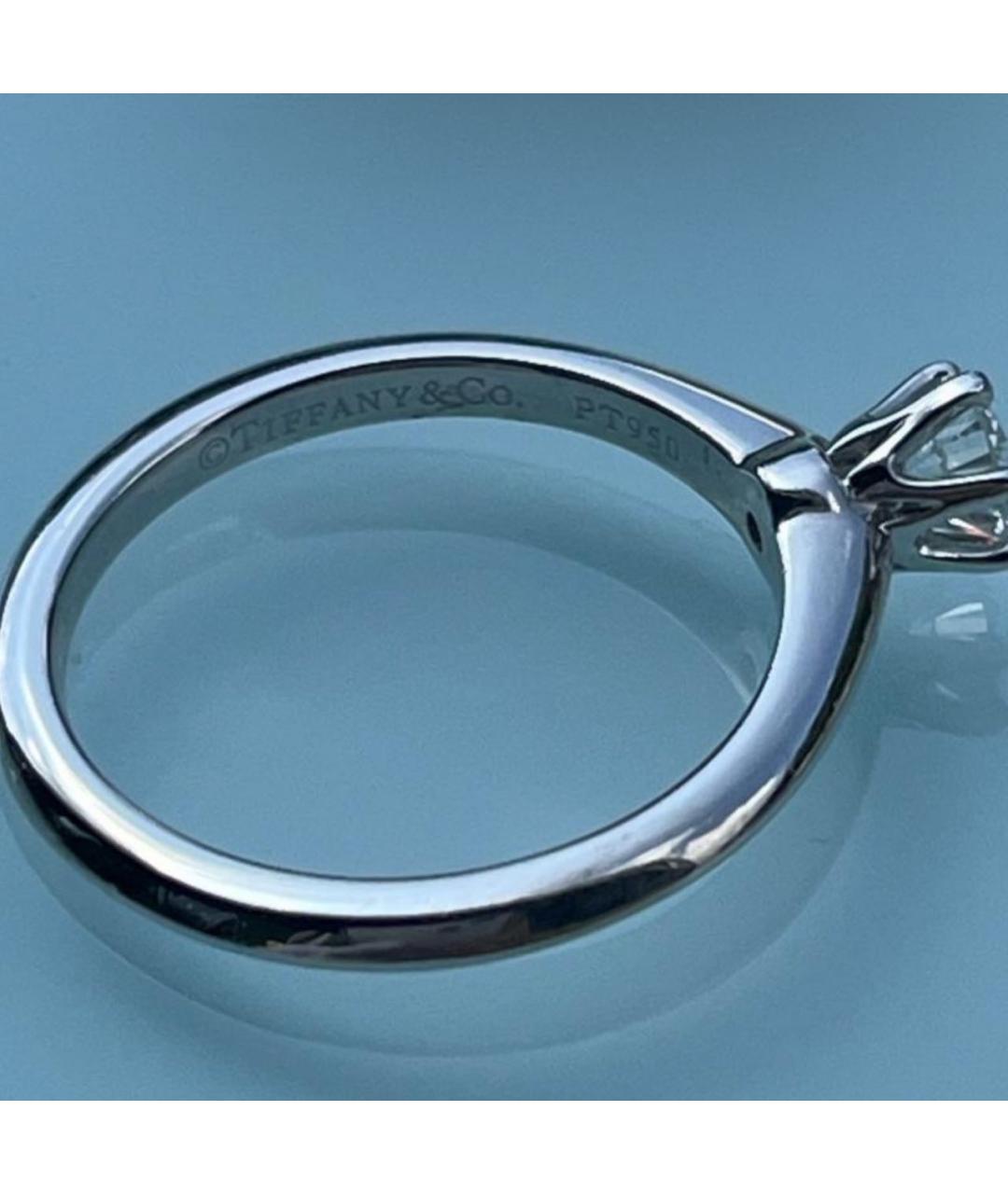 TIFFANY&CO Серебряное платиновое кольцо, фото 7