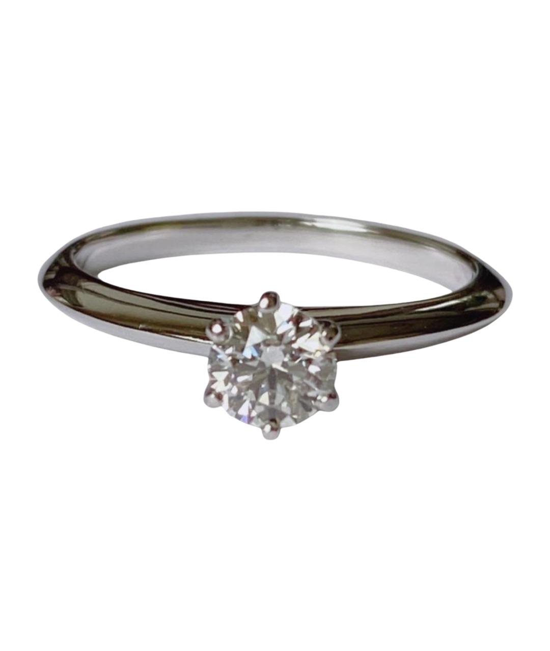 TIFFANY&CO Серебряное платиновое кольцо, фото 10