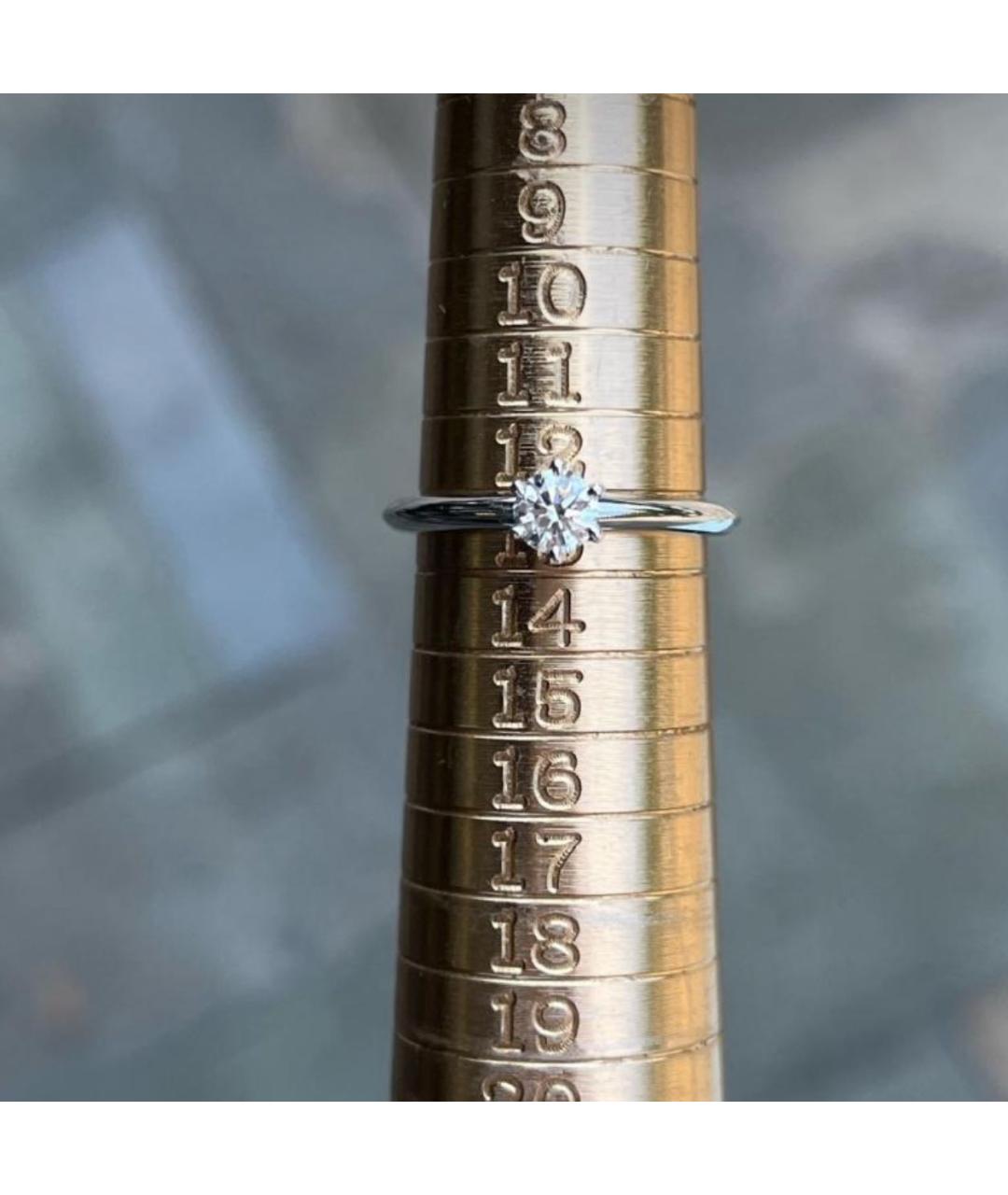 TIFFANY&CO Серебряное платиновое кольцо, фото 8