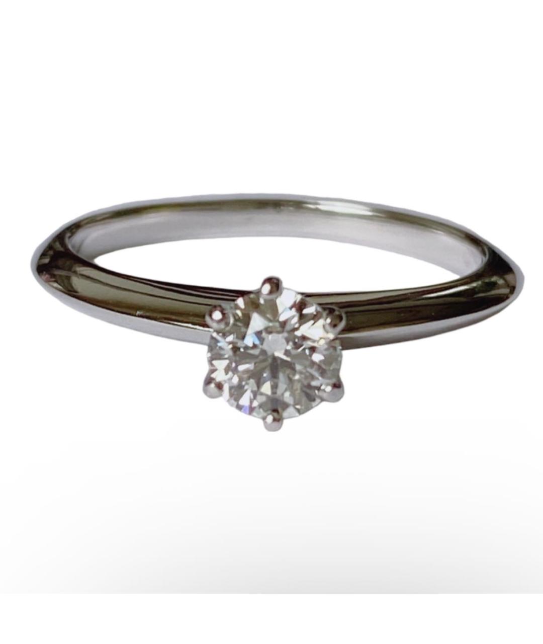 TIFFANY&CO Серебряное платиновое кольцо, фото 9