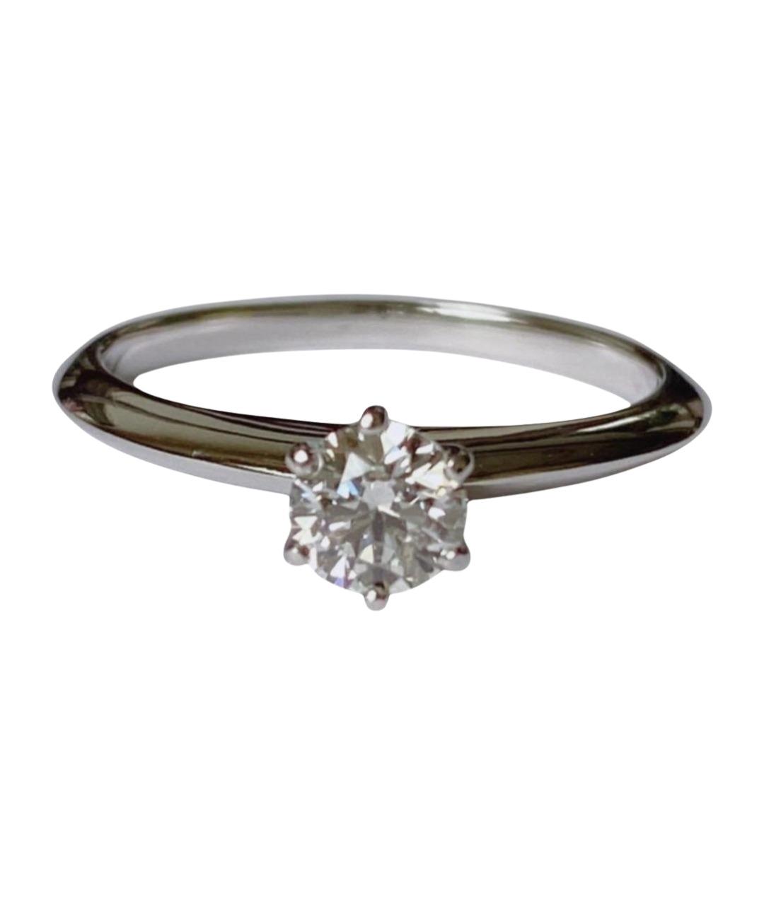 TIFFANY&CO Серебряное платиновое кольцо, фото 1