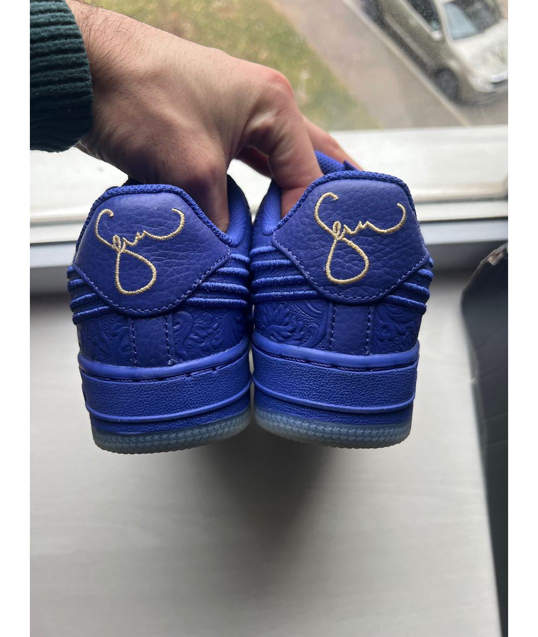 NIKE Фиолетовые кожаные кроссовки, фото 4