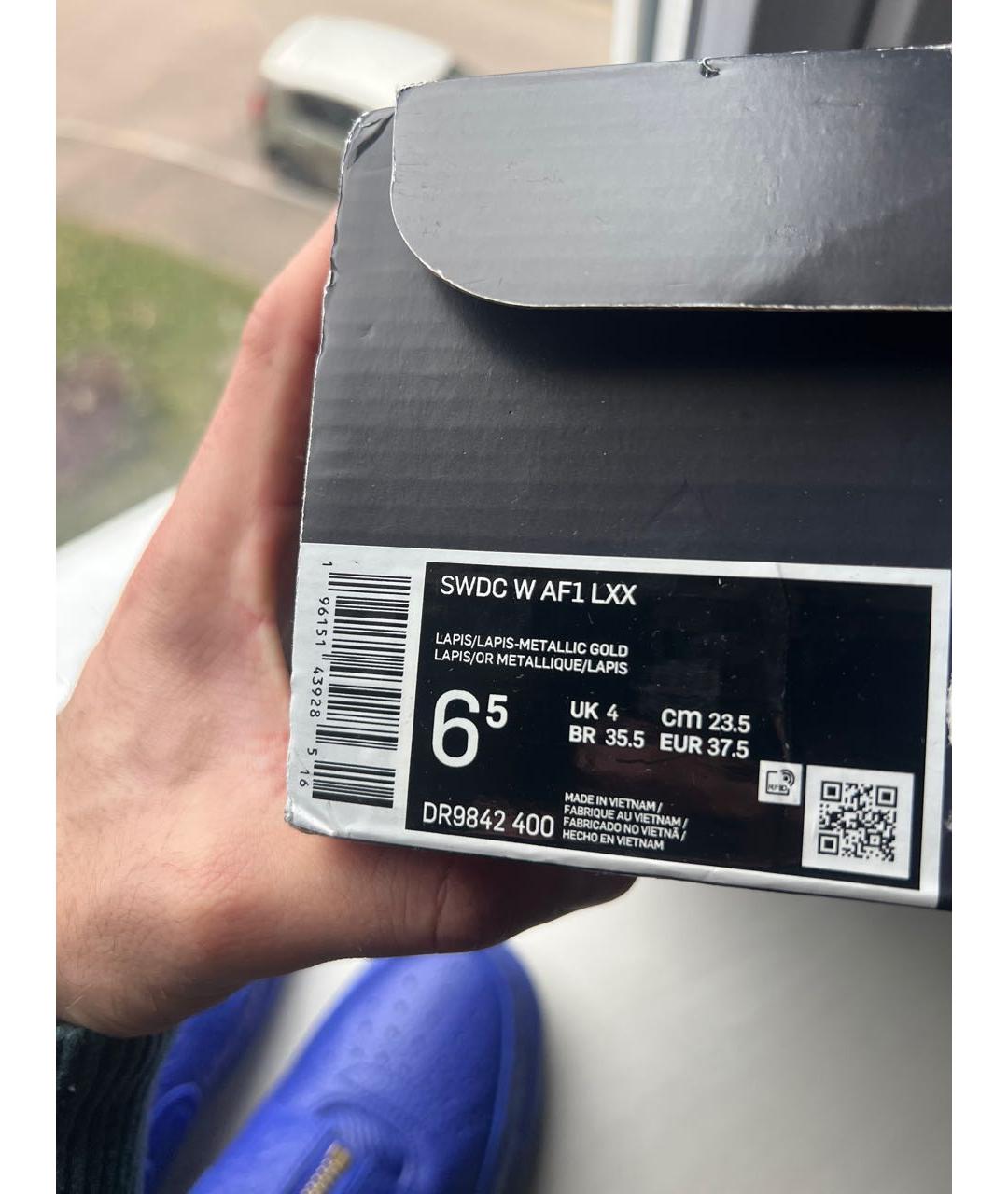 NIKE Фиолетовые кожаные кроссовки, фото 7