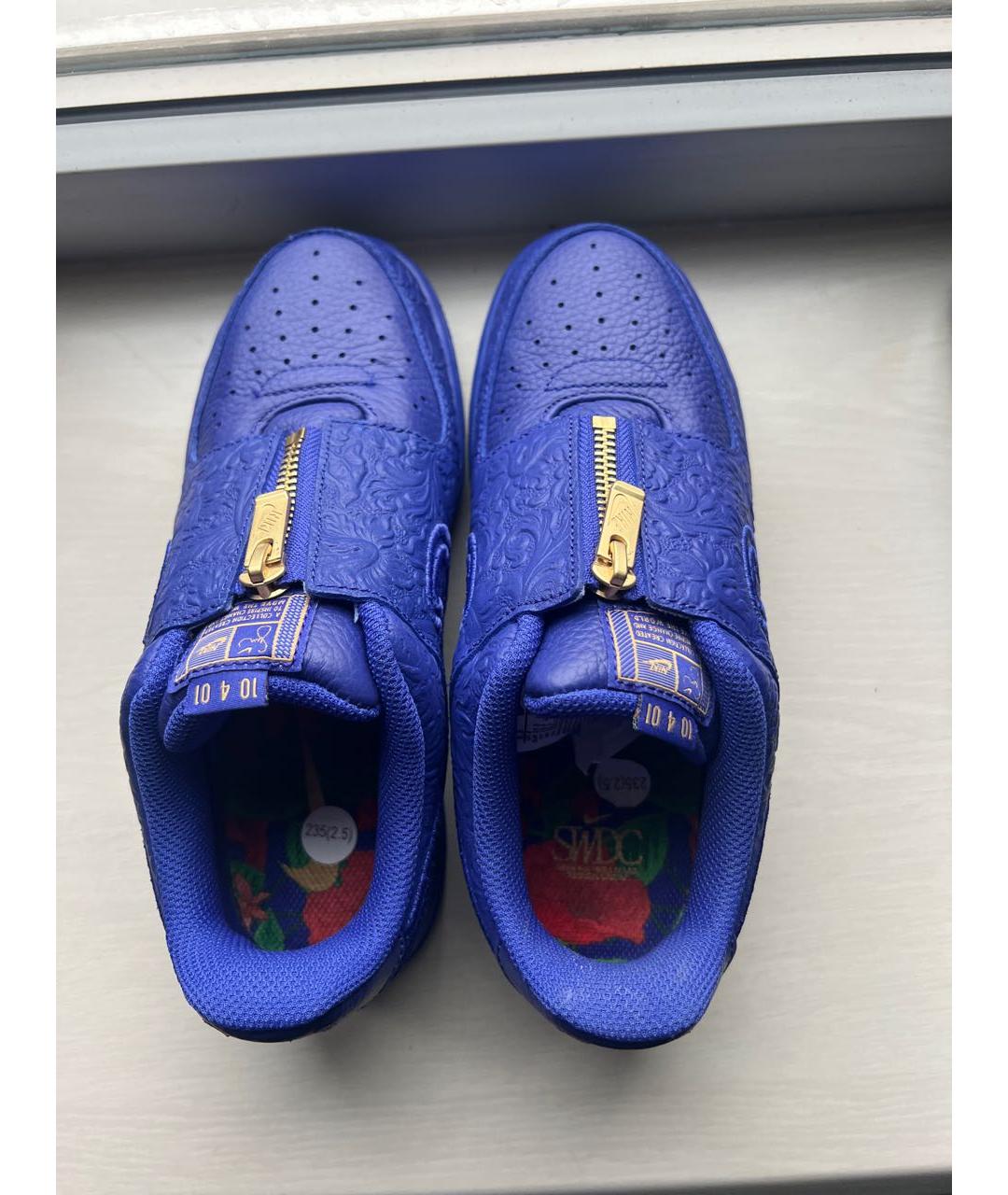 NIKE Фиолетовые кожаные кроссовки, фото 3