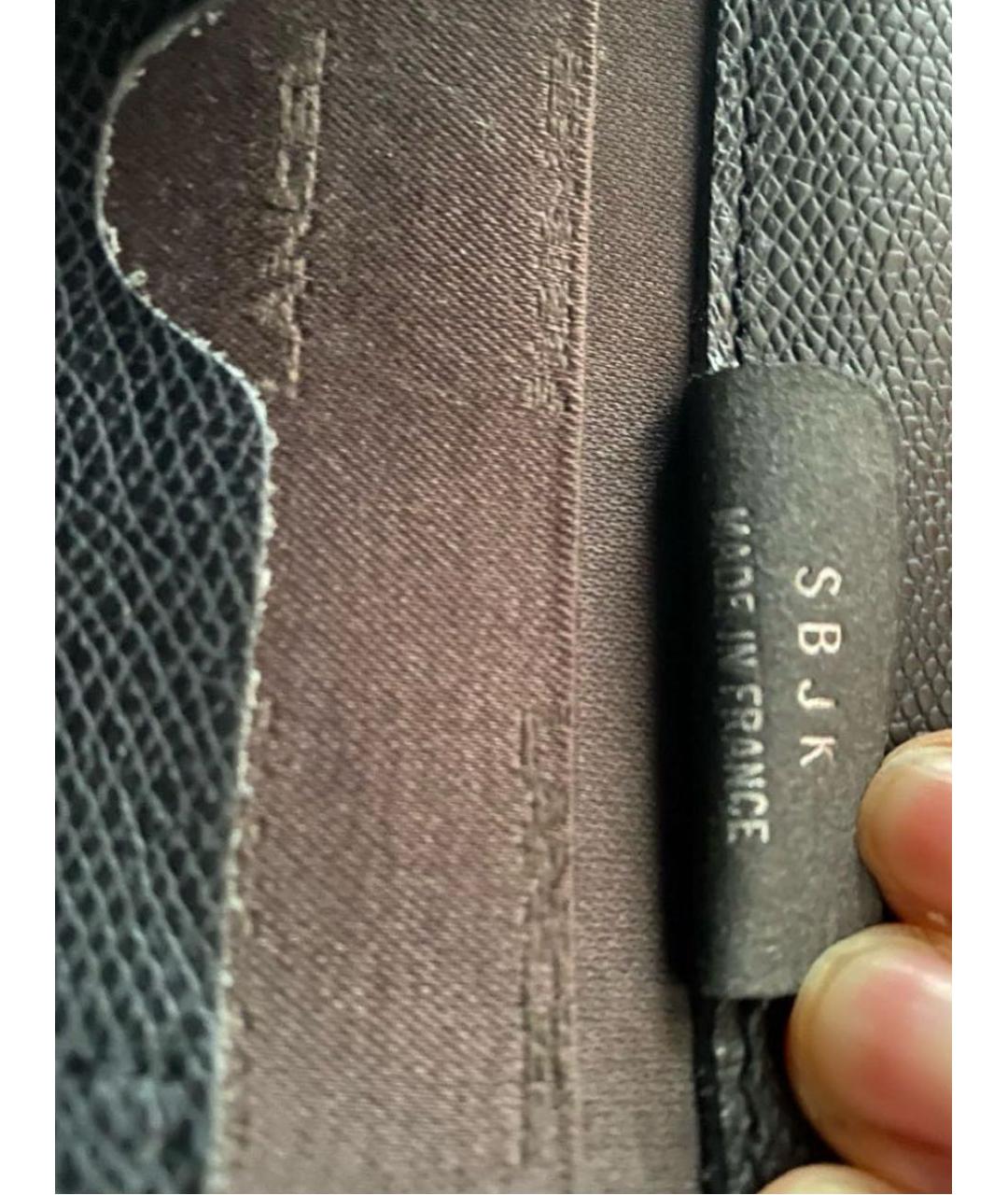 LANCEL Черный кожаный портфель, фото 7