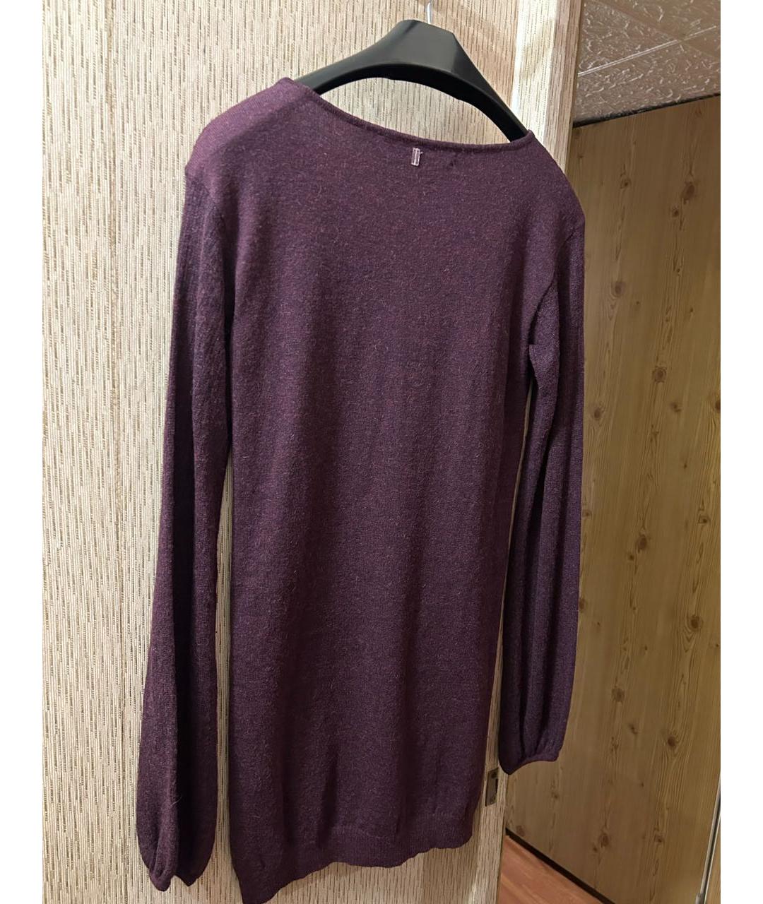 SPORTMAX Фиолетовый шерстяной джемпер / свитер, фото 2