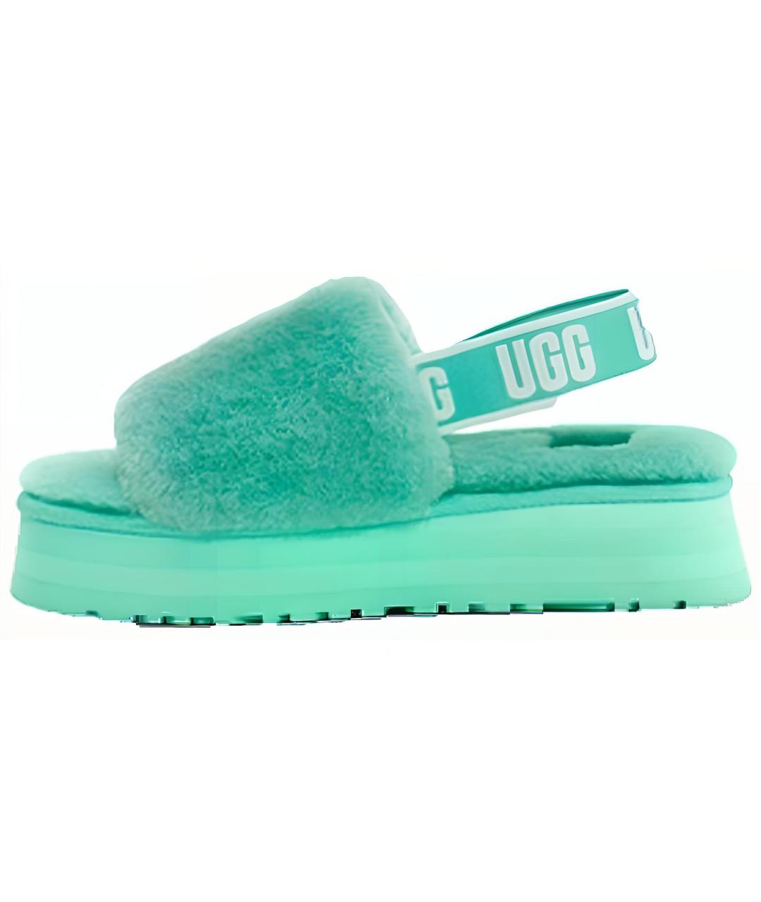 UGG AUSTRALIA Зеленые сандалии, фото 2