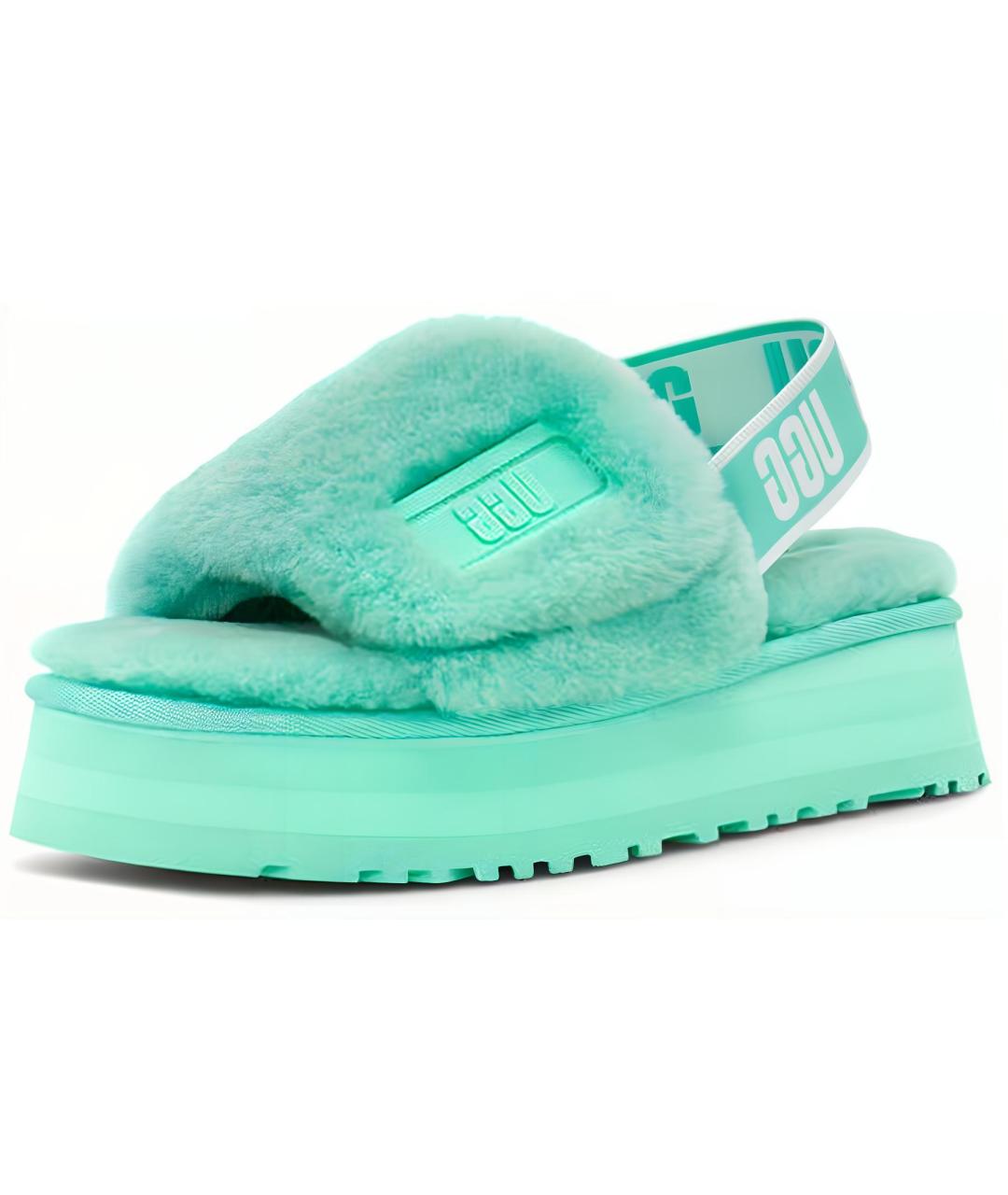 UGG AUSTRALIA Зеленые сандалии, фото 4