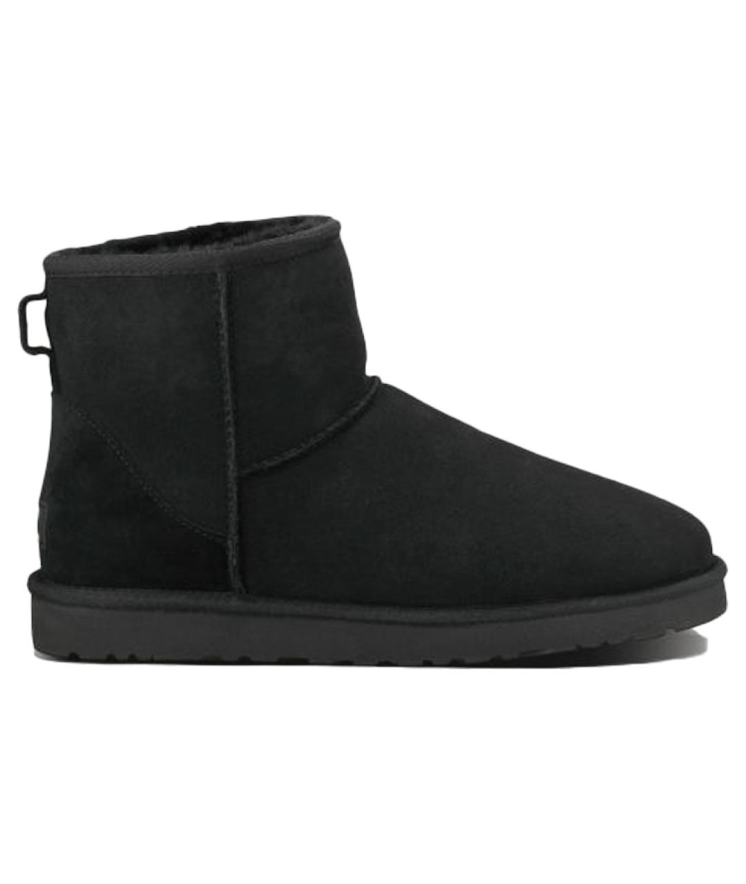 UGG AUSTRALIA Черные замшевые высокие ботинки, фото 1