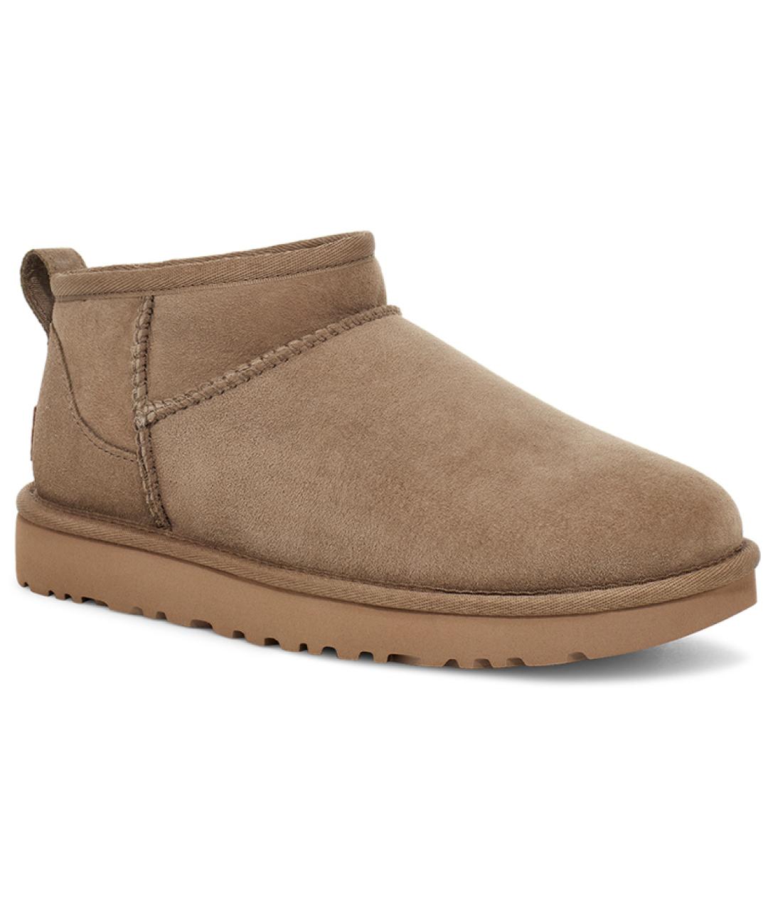 UGG AUSTRALIA Коричневые замшевые ботинки, фото 3