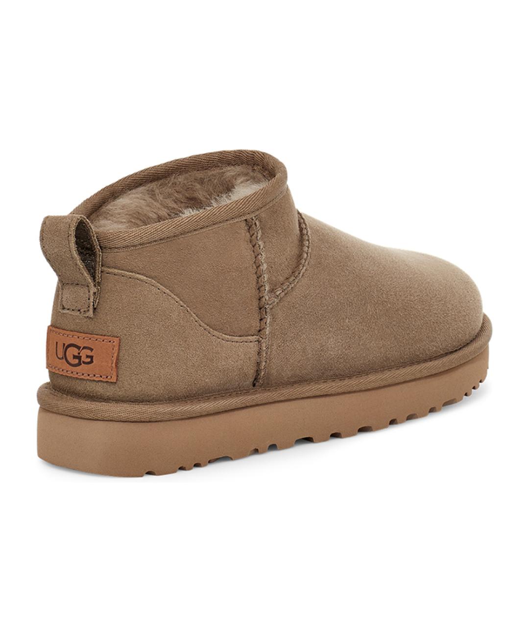 UGG AUSTRALIA Коричневые замшевые ботинки, фото 4