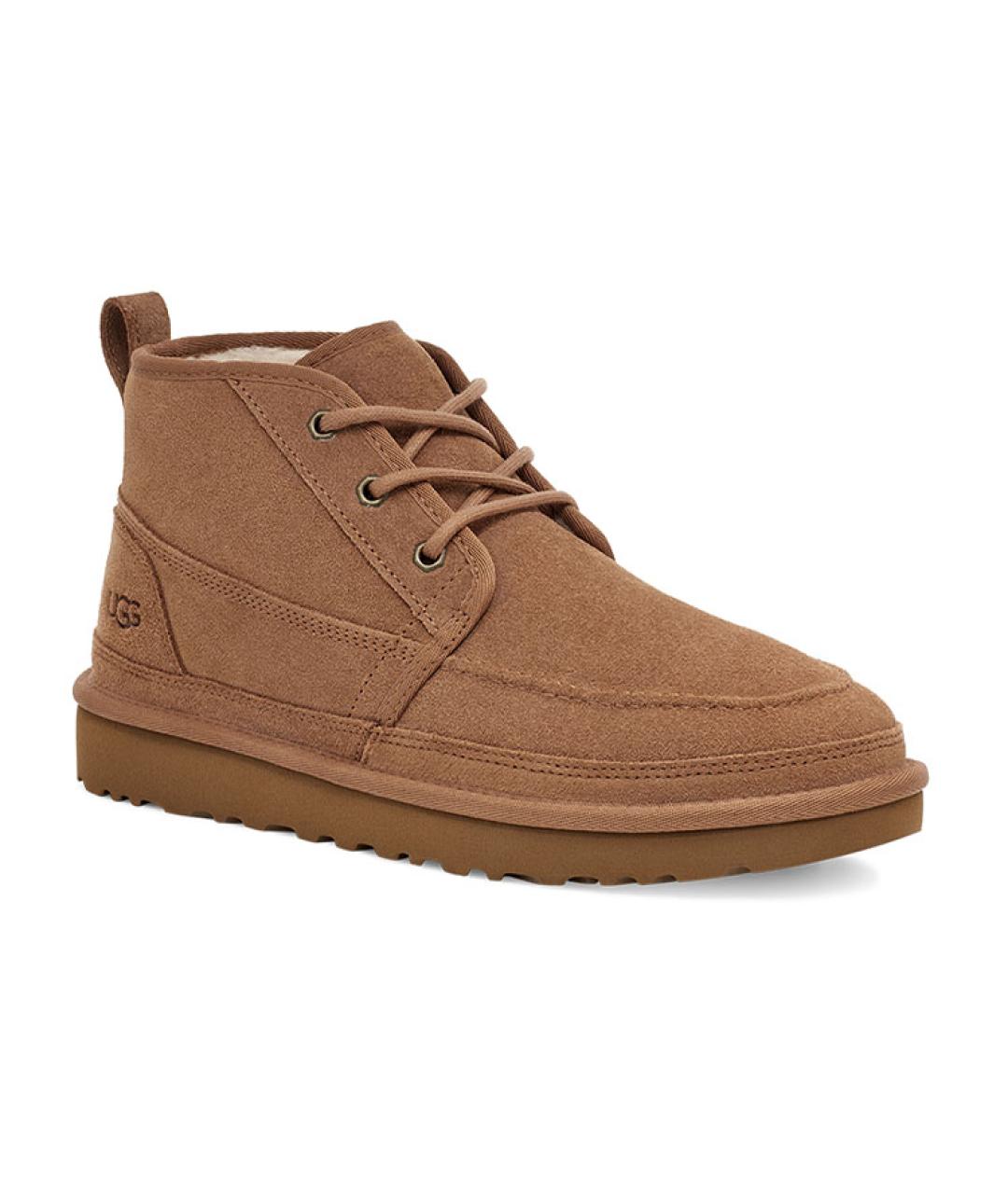 UGG AUSTRALIA Коричневые замшевые высокие ботинки, фото 3