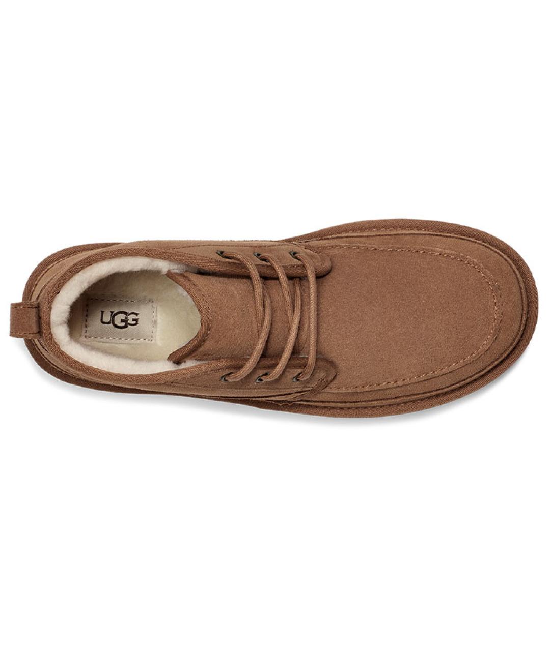 UGG AUSTRALIA Коричневые замшевые высокие ботинки, фото 5