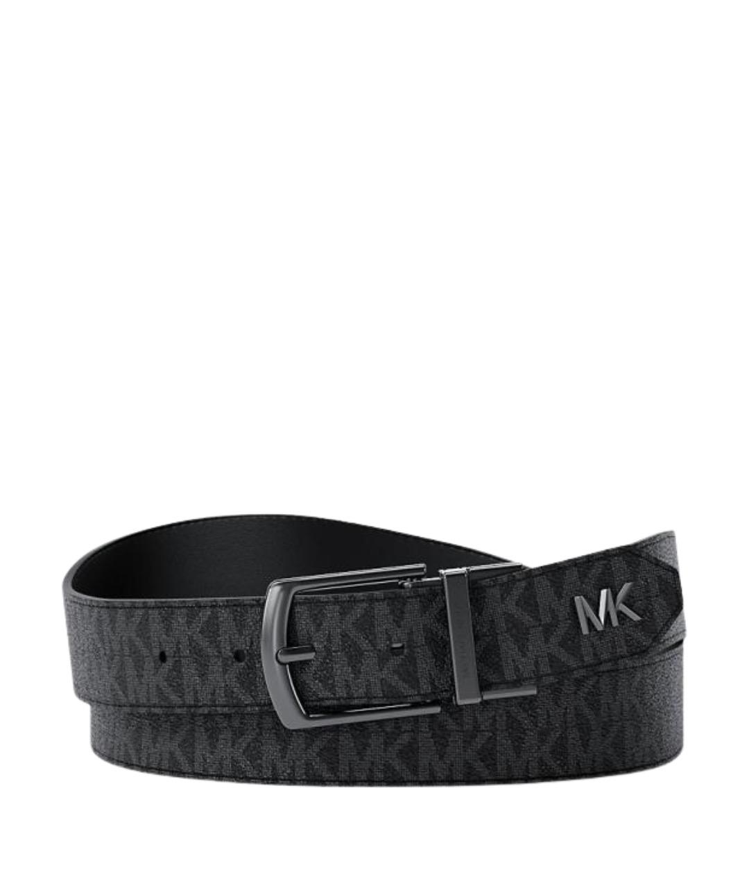 MICHAEL KORS Черный ремень из искусственной кожи, фото 1