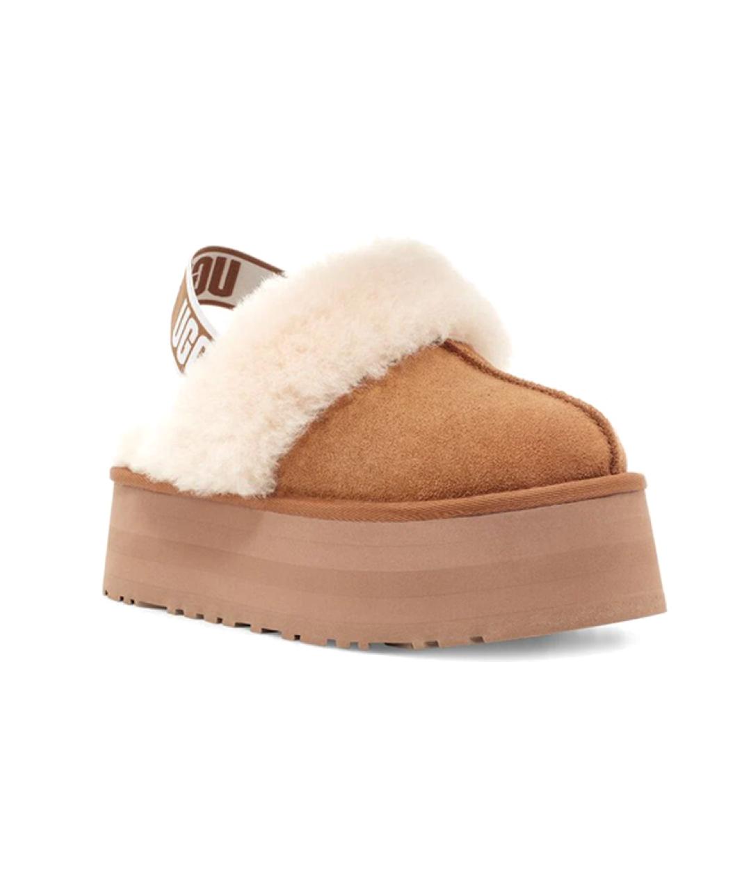 UGG Бежевые замшевые мюли, фото 3