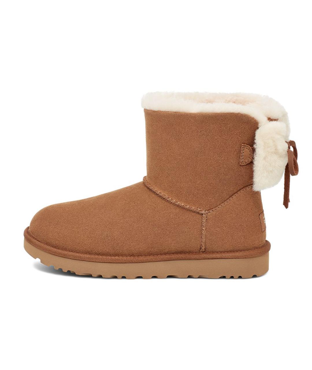 UGG AUSTRALIA Коричневые замшевые ботинки, фото 2