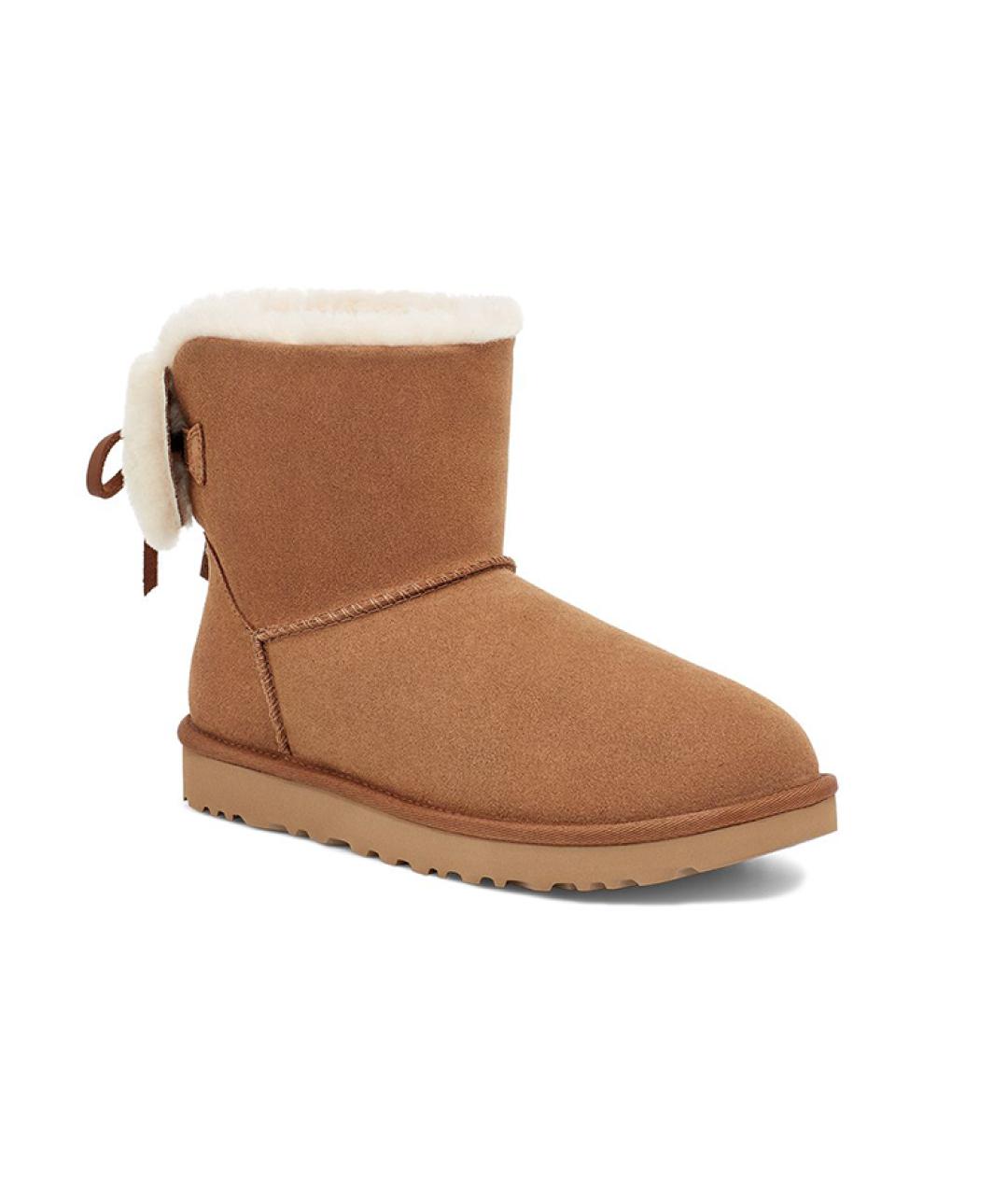 UGG AUSTRALIA Коричневые замшевые ботинки, фото 3