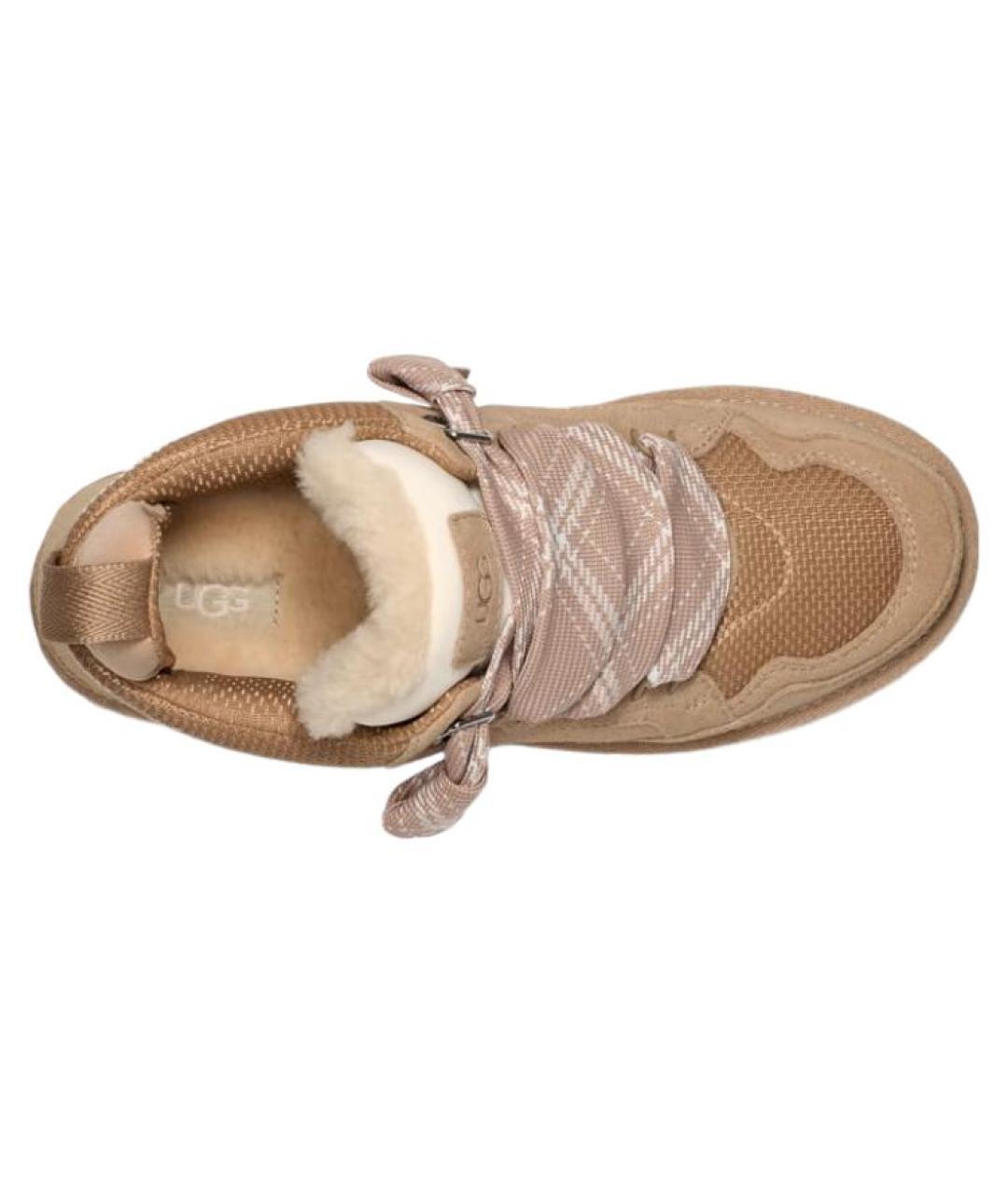 UGG AUSTRALIA Бежевые замшевые ботинки, фото 4