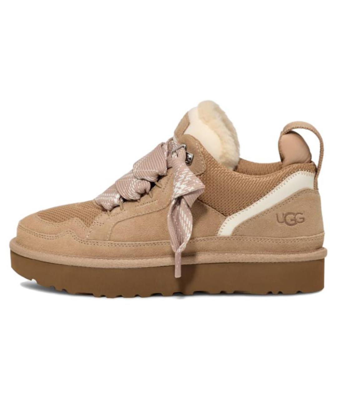 UGG AUSTRALIA Бежевые замшевые ботинки, фото 2