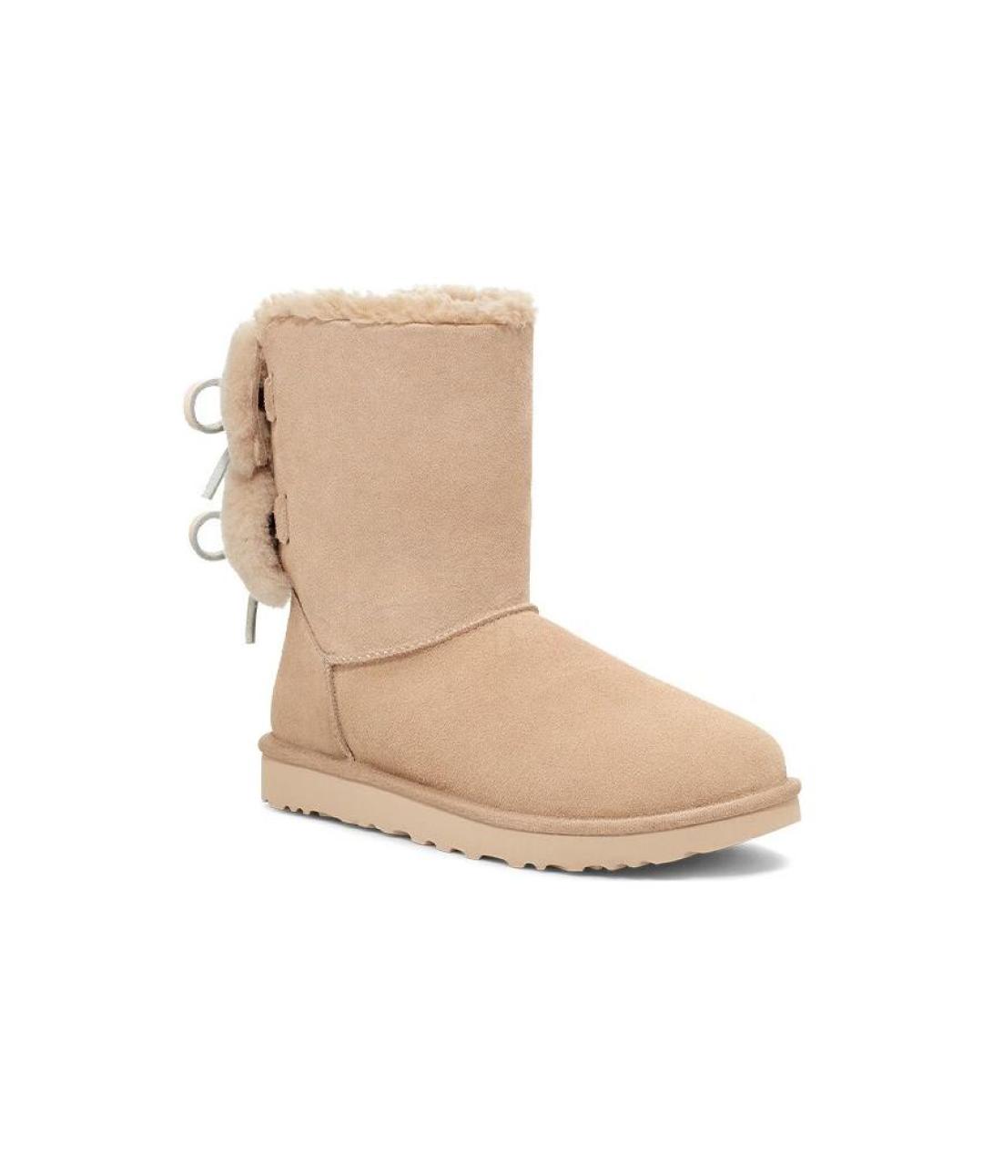 UGG AUSTRALIA Бежевые замшевые ботинки, фото 3