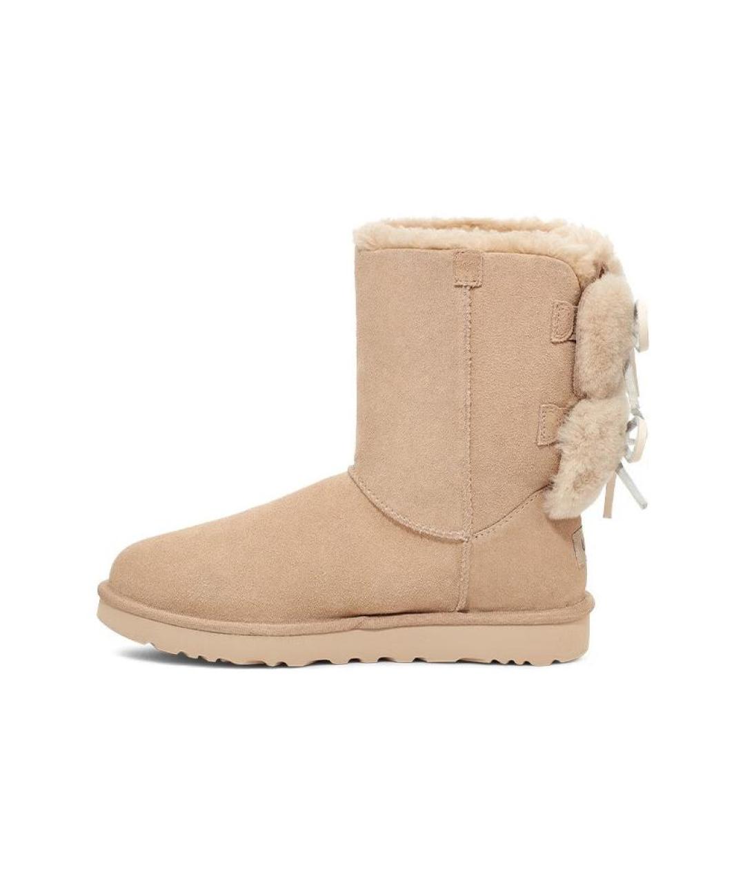 UGG AUSTRALIA Бежевые замшевые ботинки, фото 2