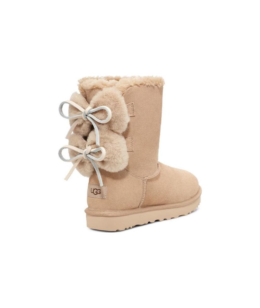 UGG AUSTRALIA Бежевые замшевые ботинки, фото 4