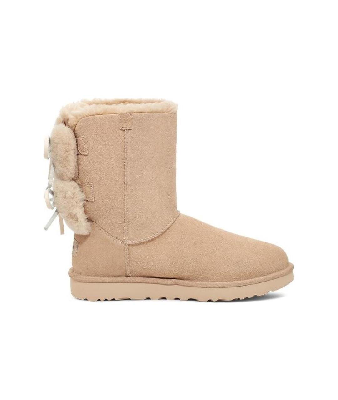 UGG AUSTRALIA Бежевые замшевые ботинки, фото 1