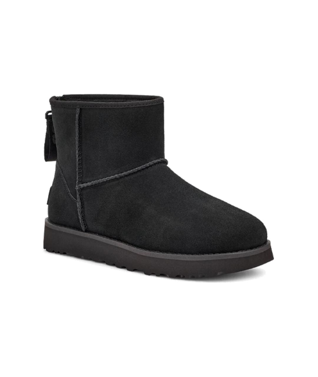 UGG AUSTRALIA Черные замшевые ботинки, фото 3