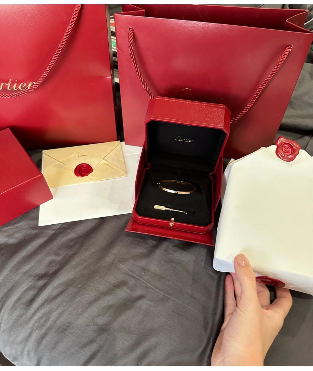 CARTIER Золотой браслет из розового золота, фото 3