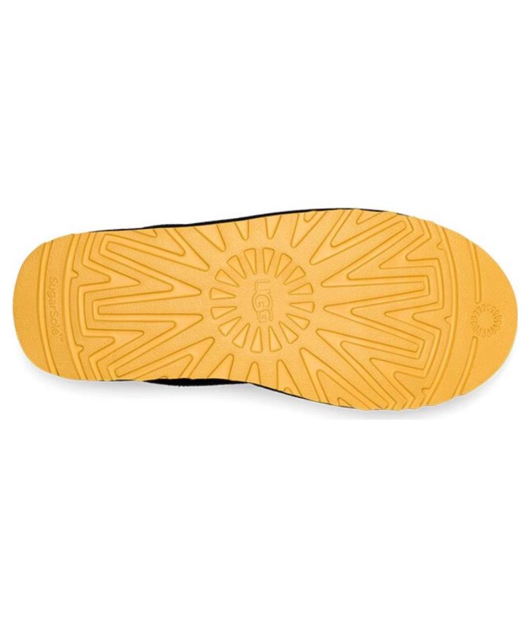 UGG AUSTRALIA Черные нубуковые низкие ботинки, фото 6