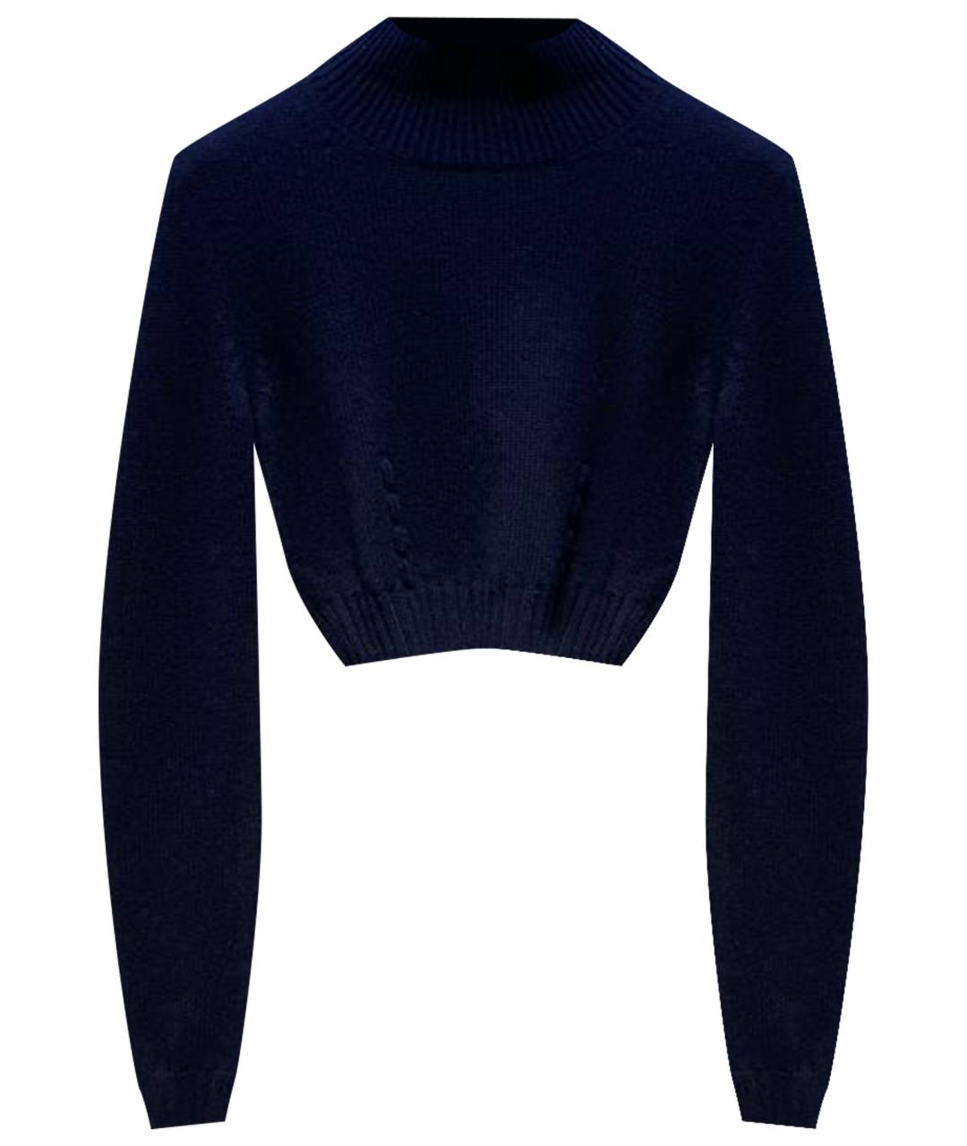 FENDI Темно-синий кашемировый джемпер / свитер, фото 1