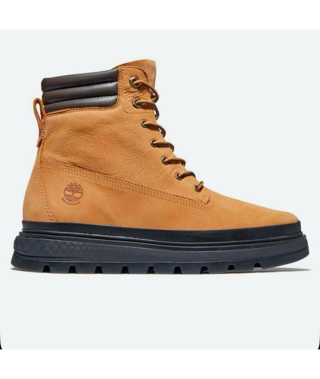 TIMBERLAND Бежевые кожаные ботинки, фото 7