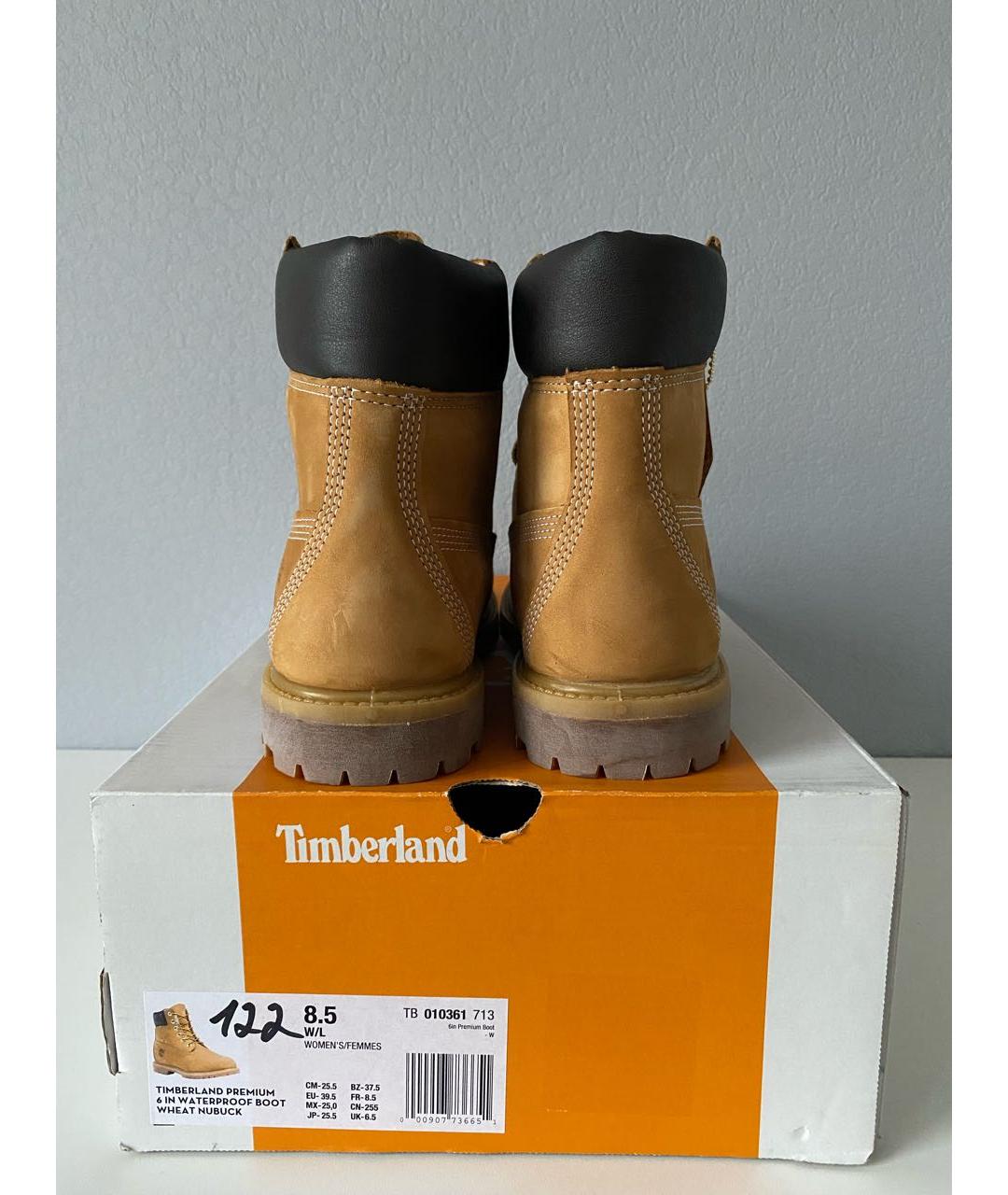 TIMBERLAND Бежевые кожаные ботинки, фото 5