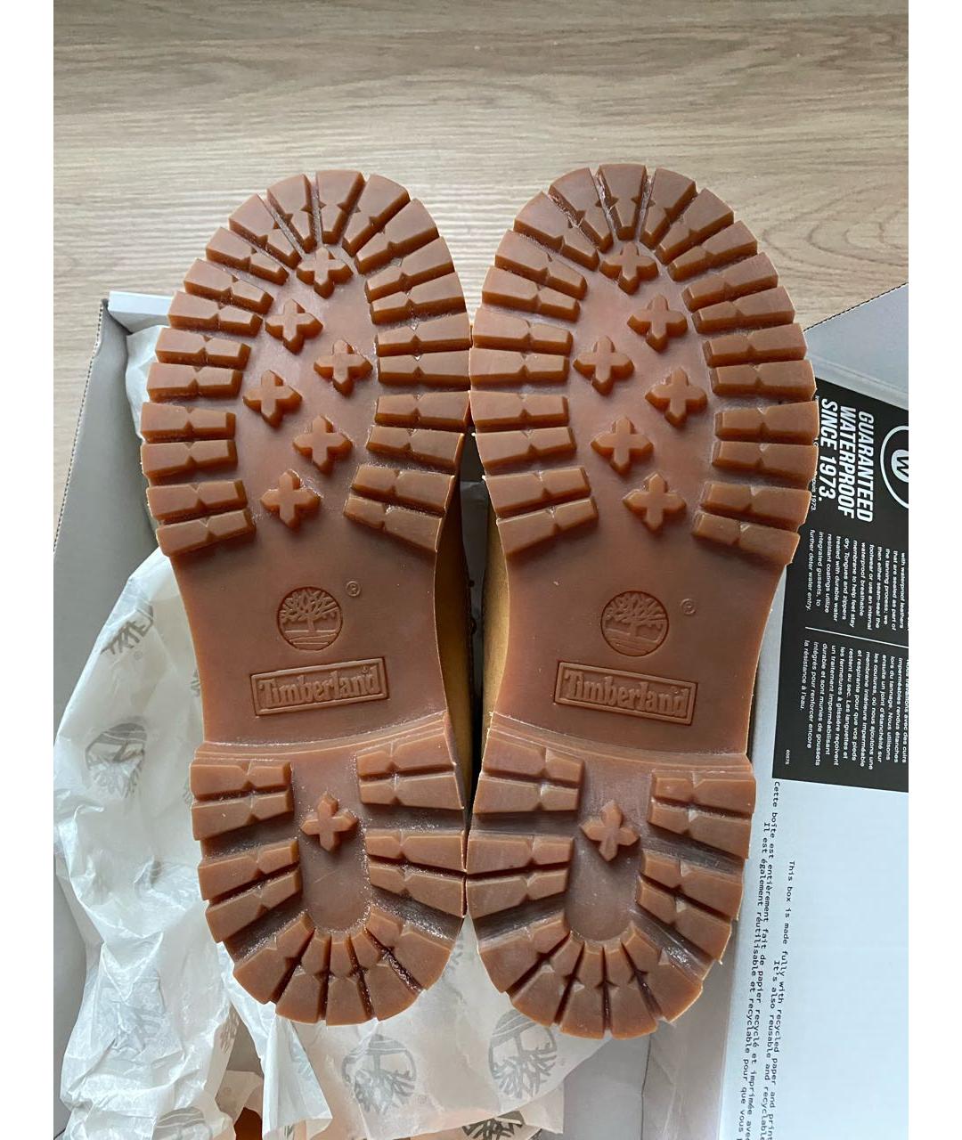 TIMBERLAND Бежевые кожаные ботинки, фото 7