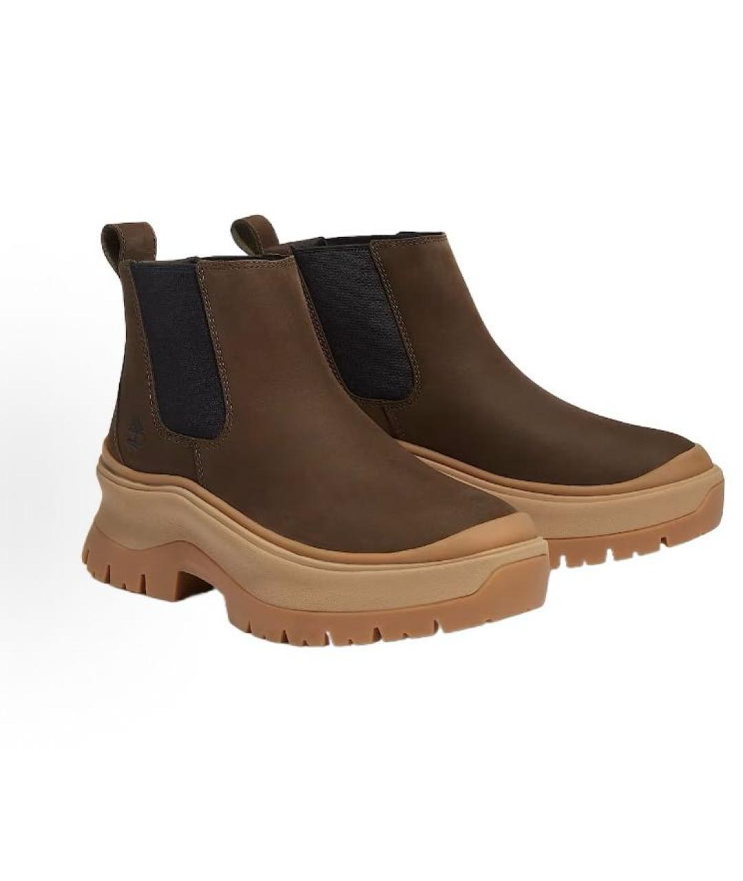 TIMBERLAND Коричневые кожаные ботинки, фото 3