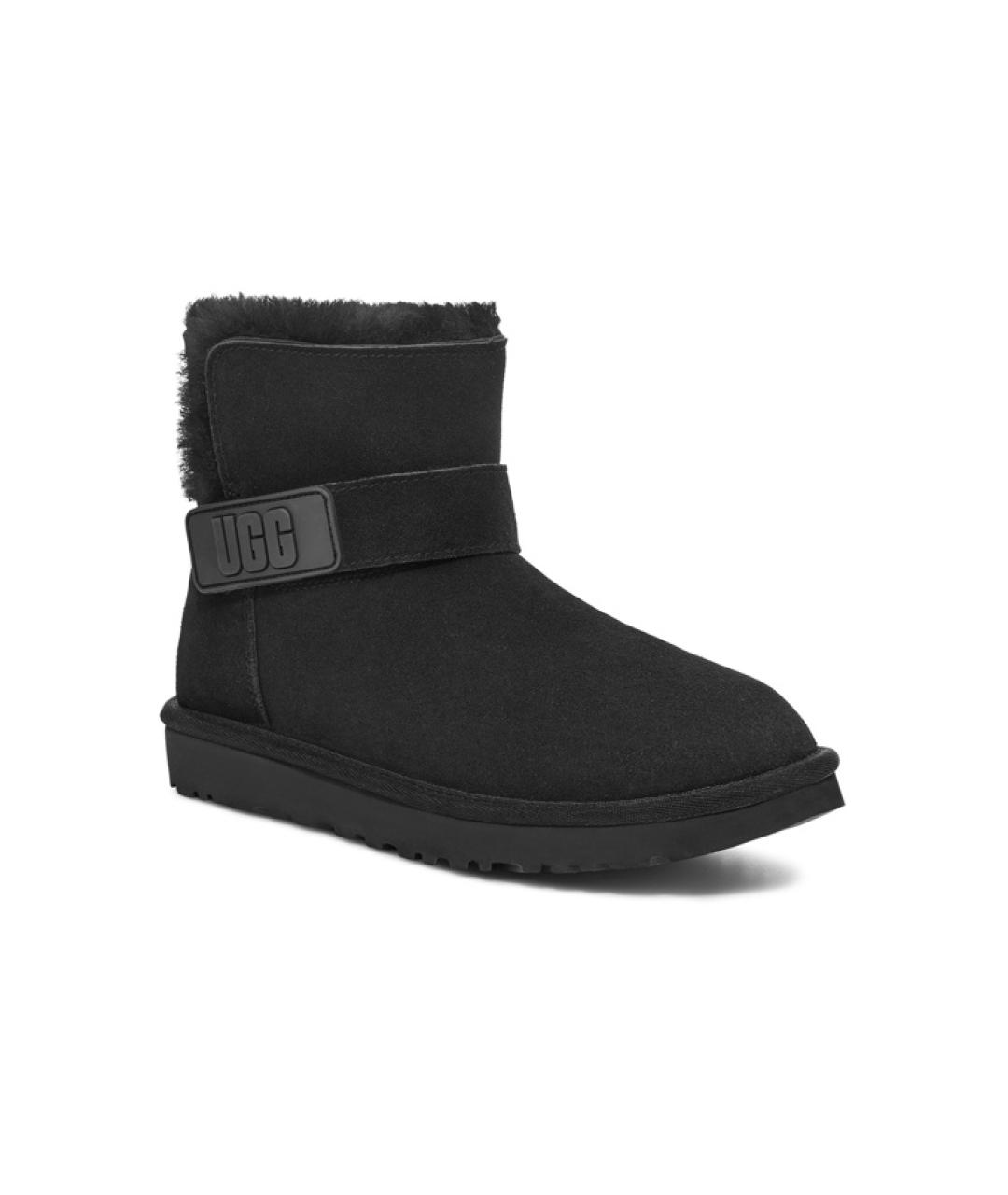 UGG AUSTRALIA Черные замшевые ботинки, фото 3