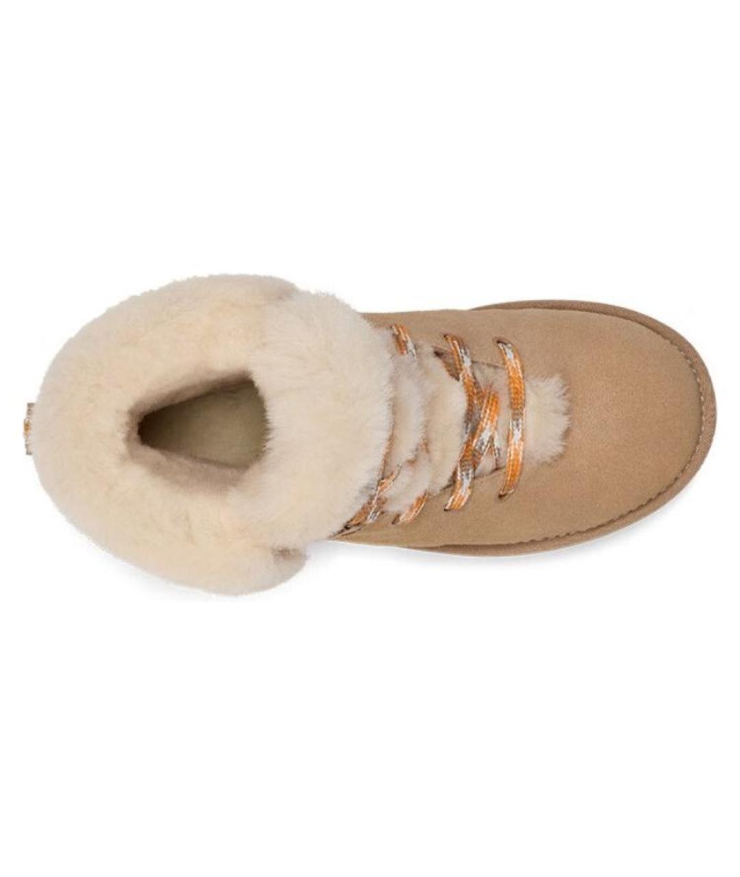 UGG AUSTRALIA Бежевые замшевые ботинки, фото 4