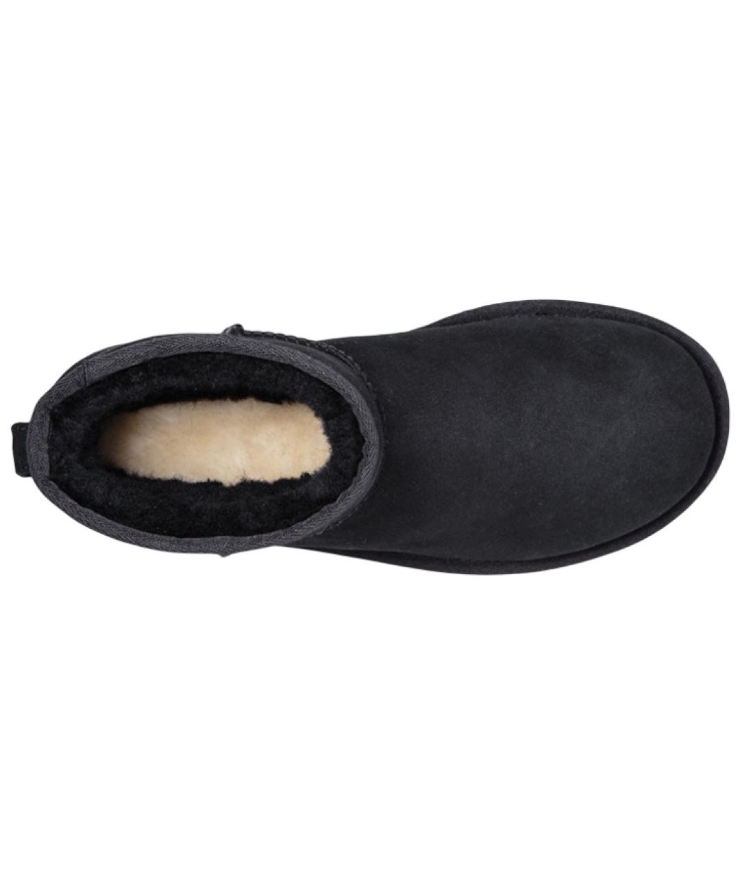 UGG AUSTRALIA Черные замшевые ботинки, фото 4